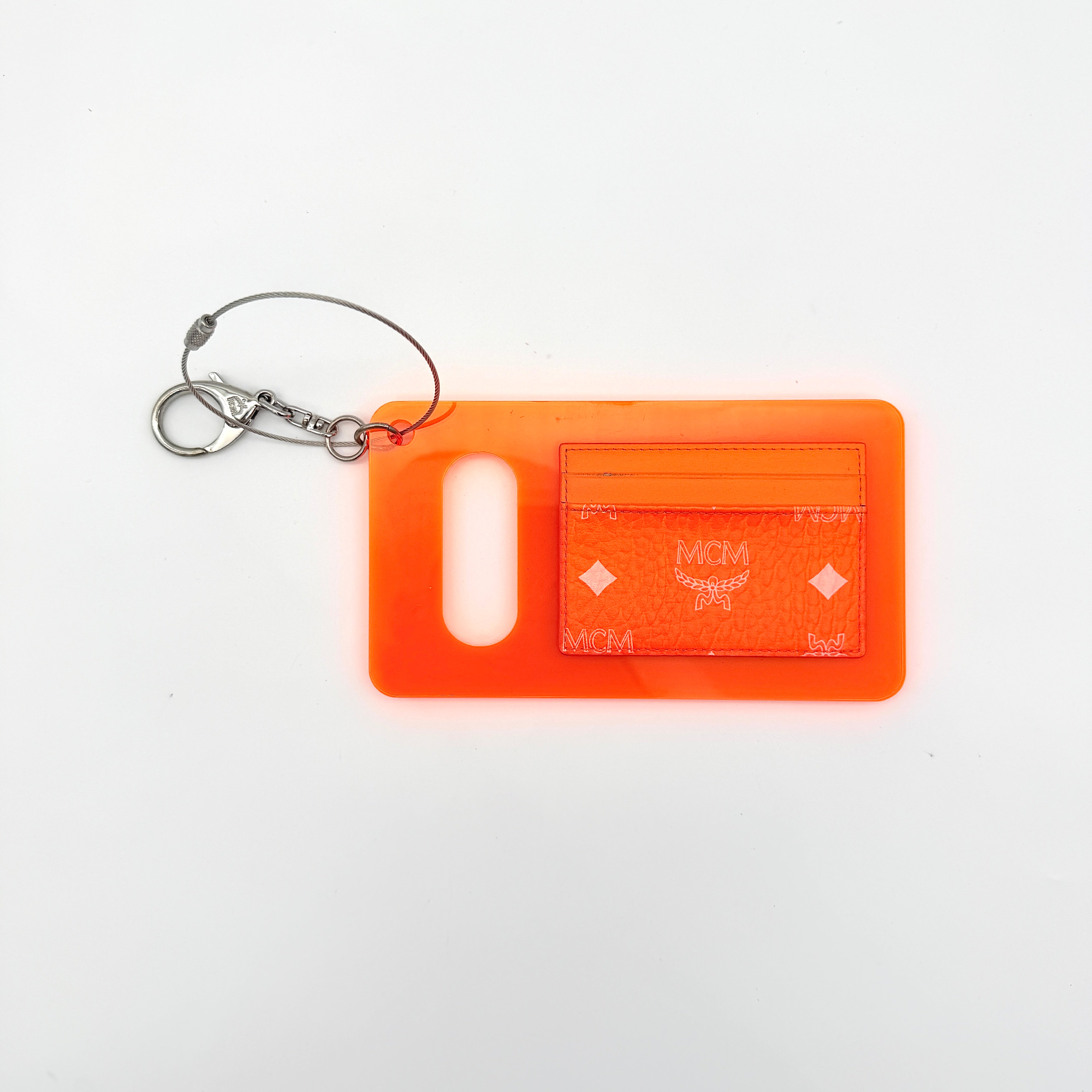 MCM by PHENOMENON Acrylic Board Card Case Orange