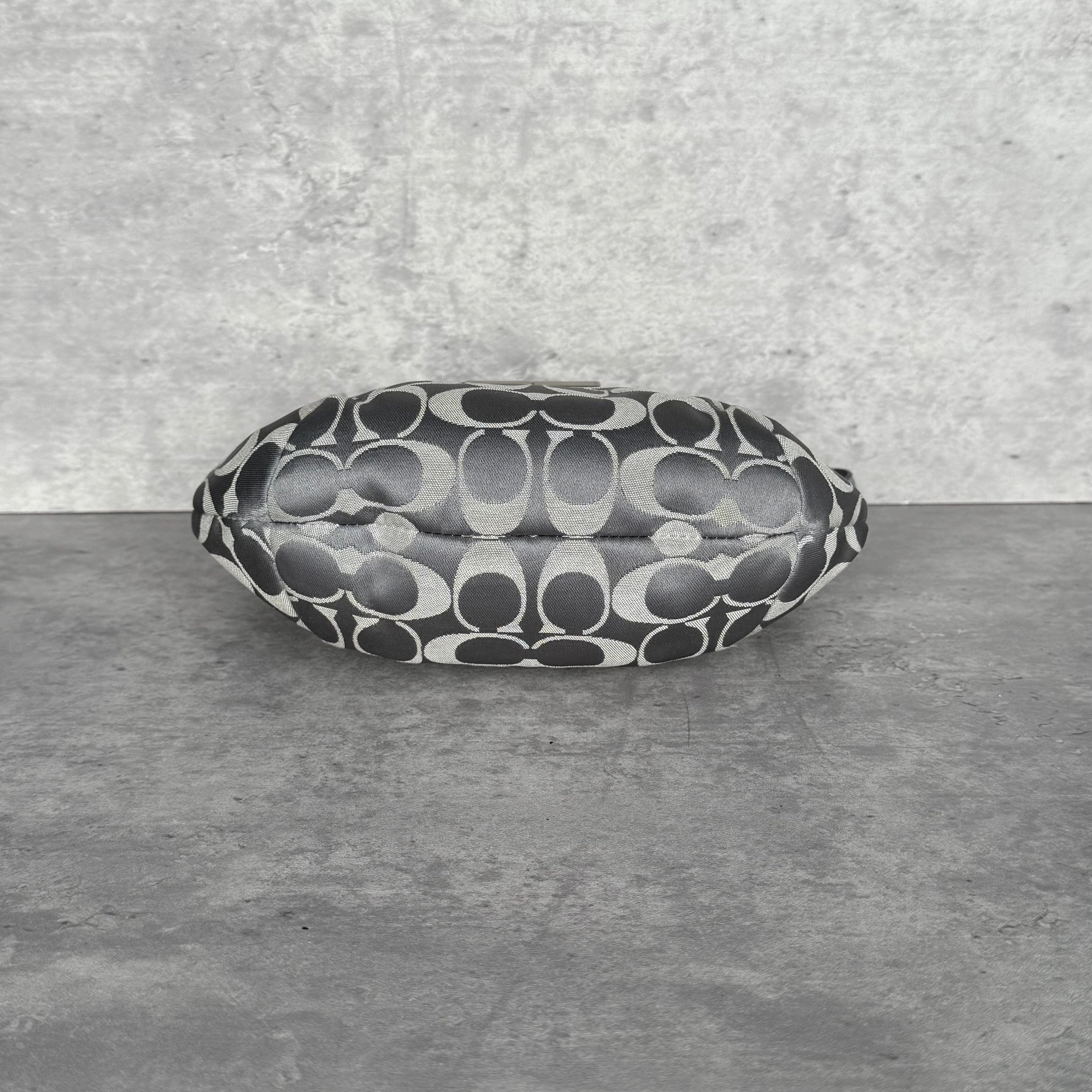 Coach Signature Kristin Hobo ShoulderBag Silver