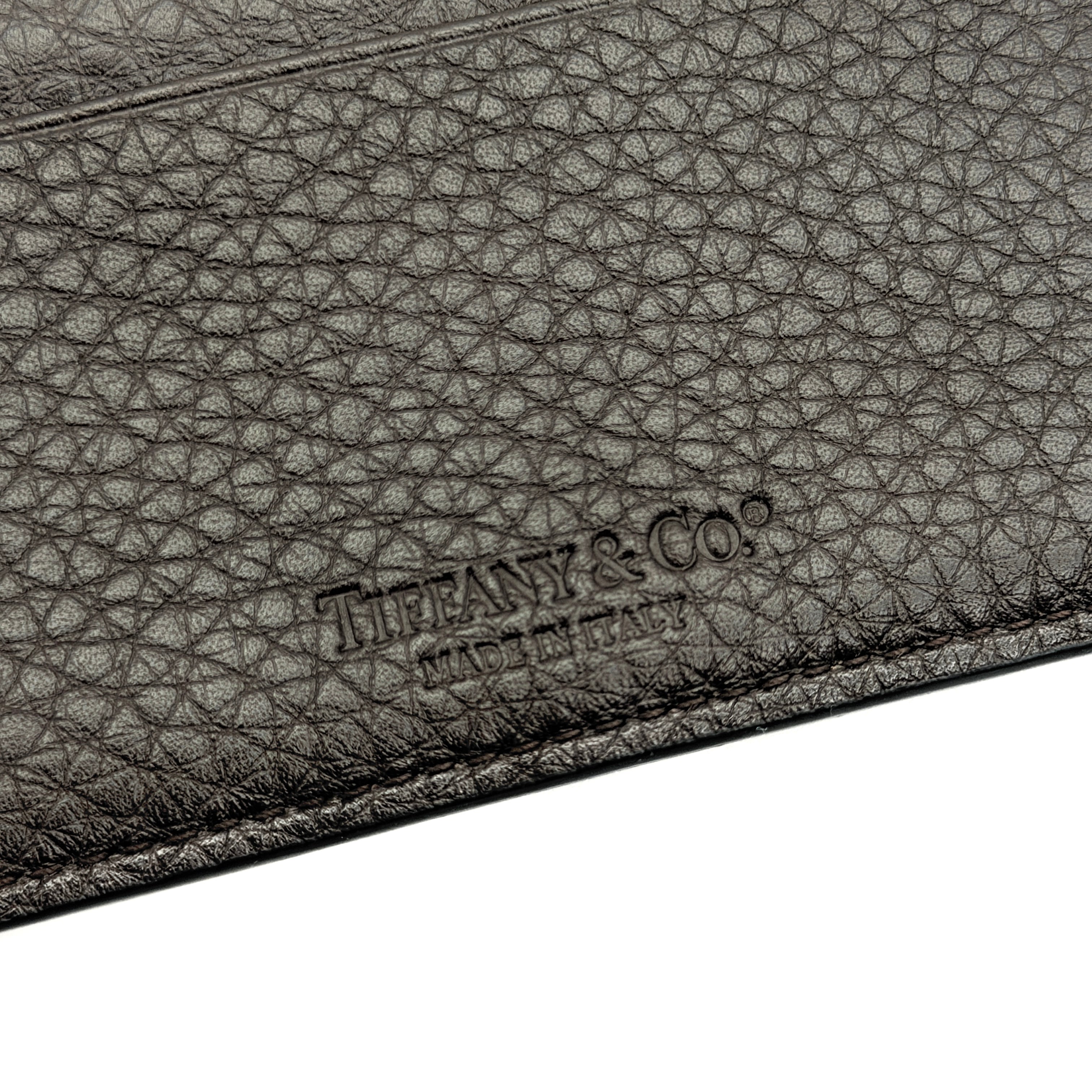 Tiffany & Co. Leather Cardholder Dark Brown