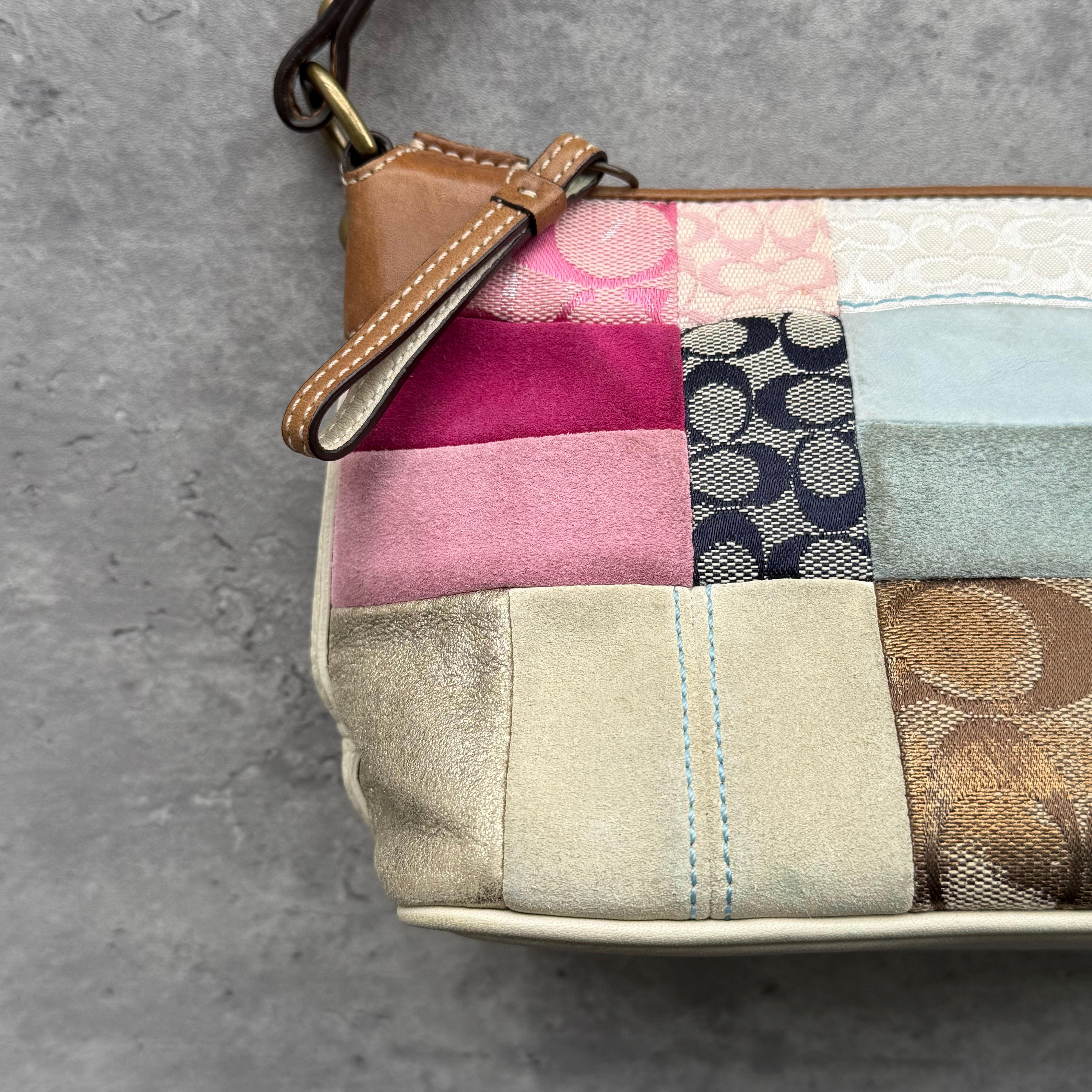 Coach Y2K Patchwork Demi Hobo ShoulderBag Multicolor