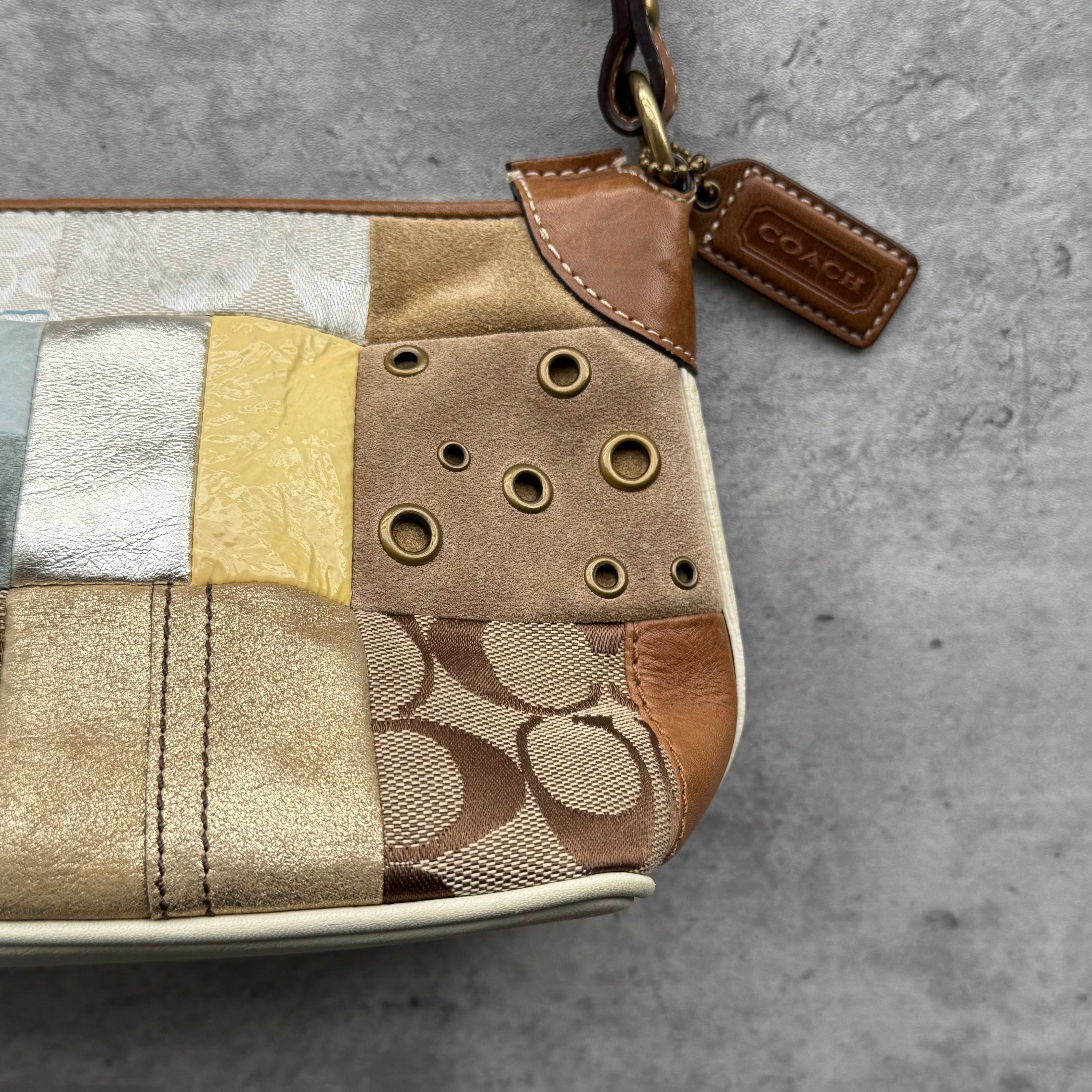 Coach Y2K Patchwork Demi Hobo ShoulderBag Multicolor