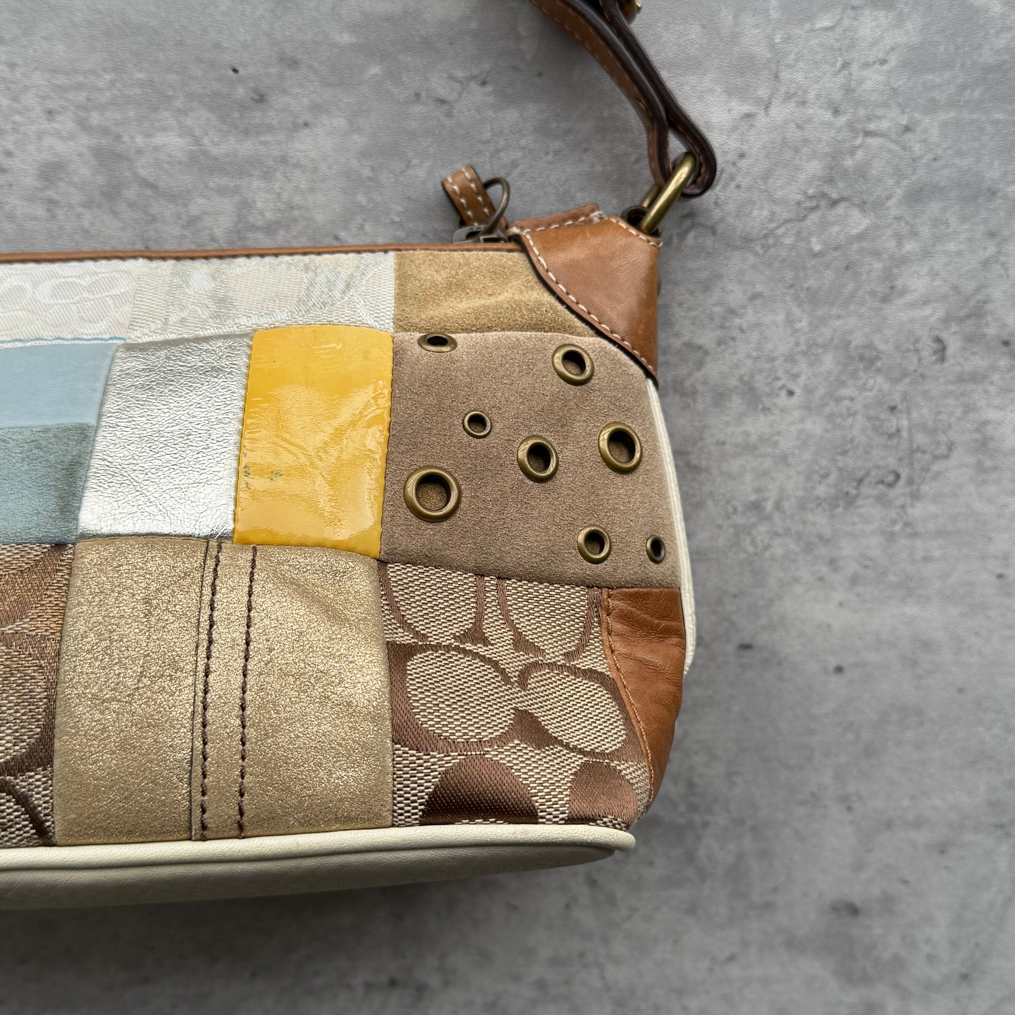 Coach Y2K Patchwork Demi Hobo ShoulderBag Multicolor