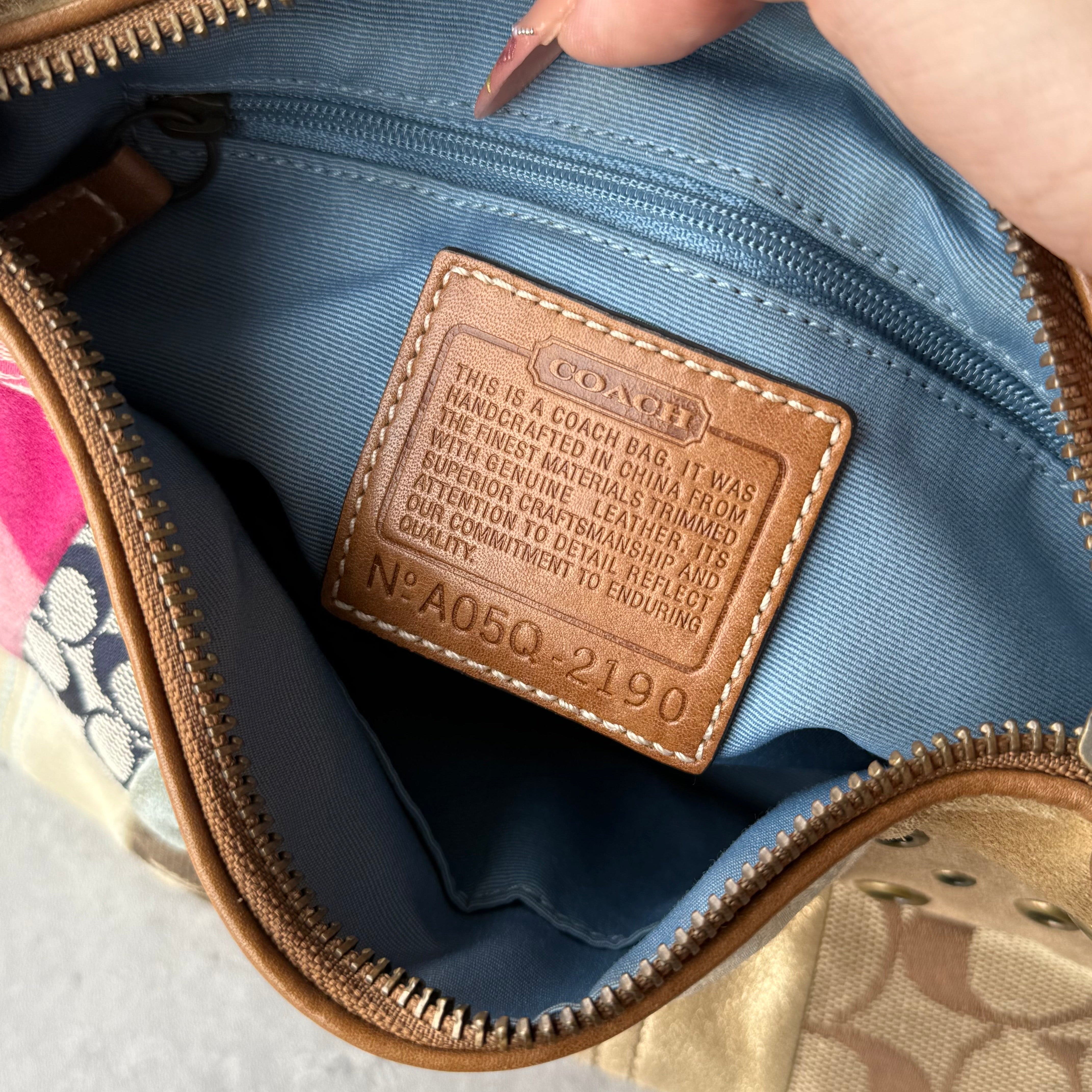 Coach Y2K Patchwork Demi Hobo ShoulderBag Multicolor