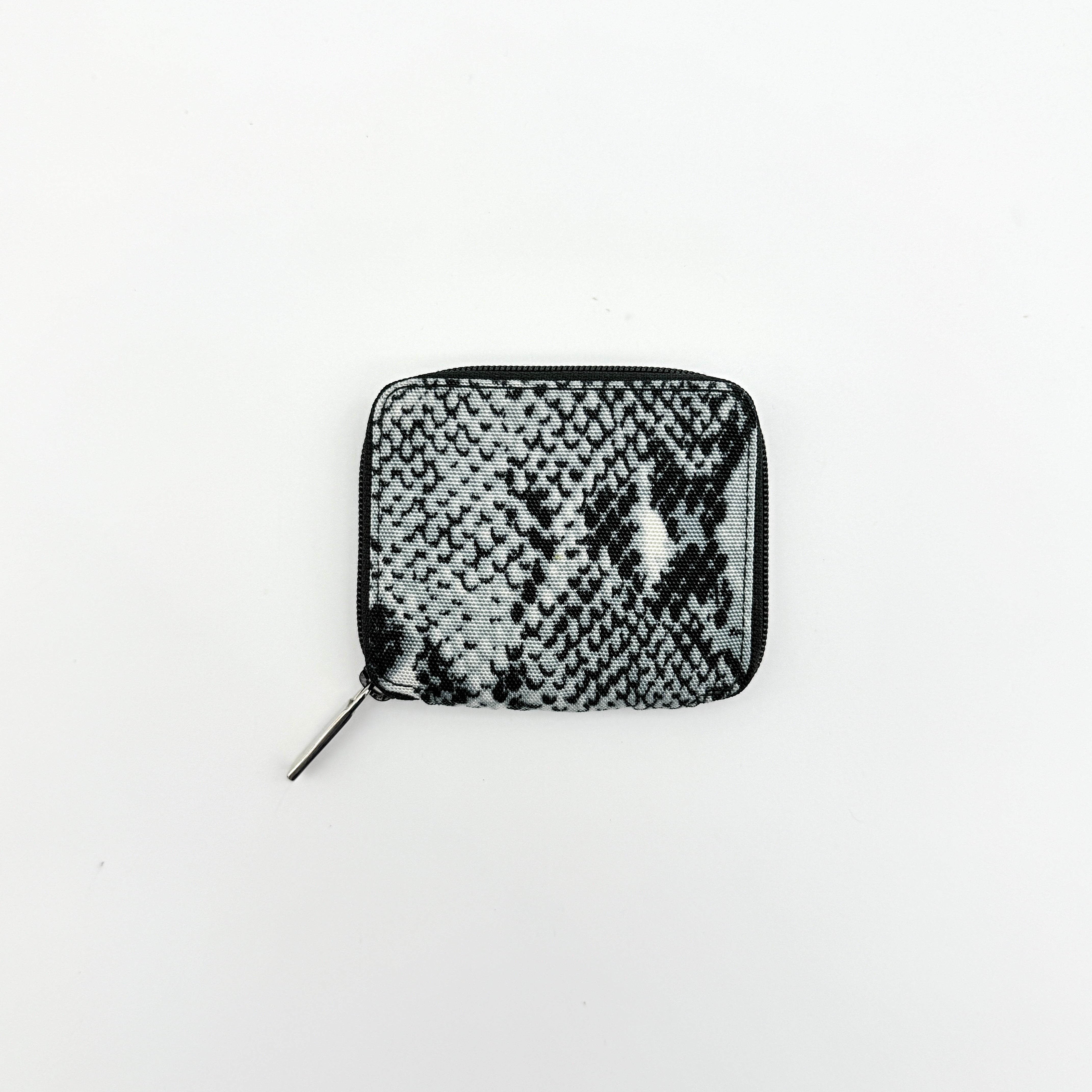 Gucci Snakeskin Zip Around Coin Purse Blue