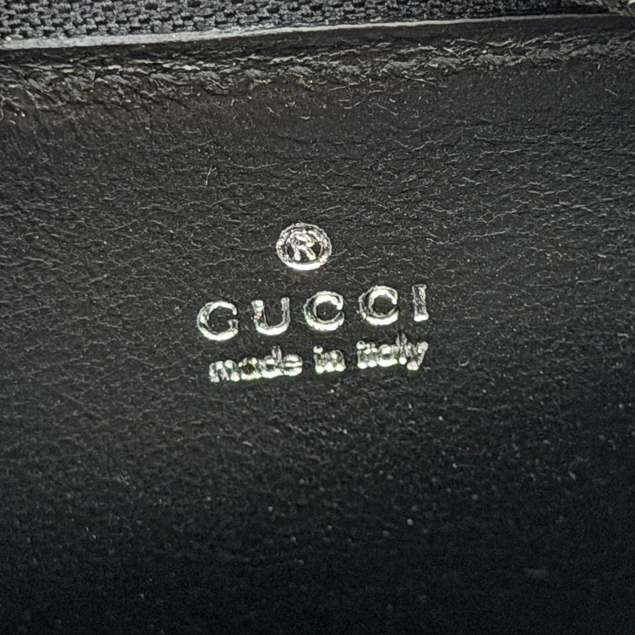 Gucci Snakeskin Zip Around Coin Purse Blue