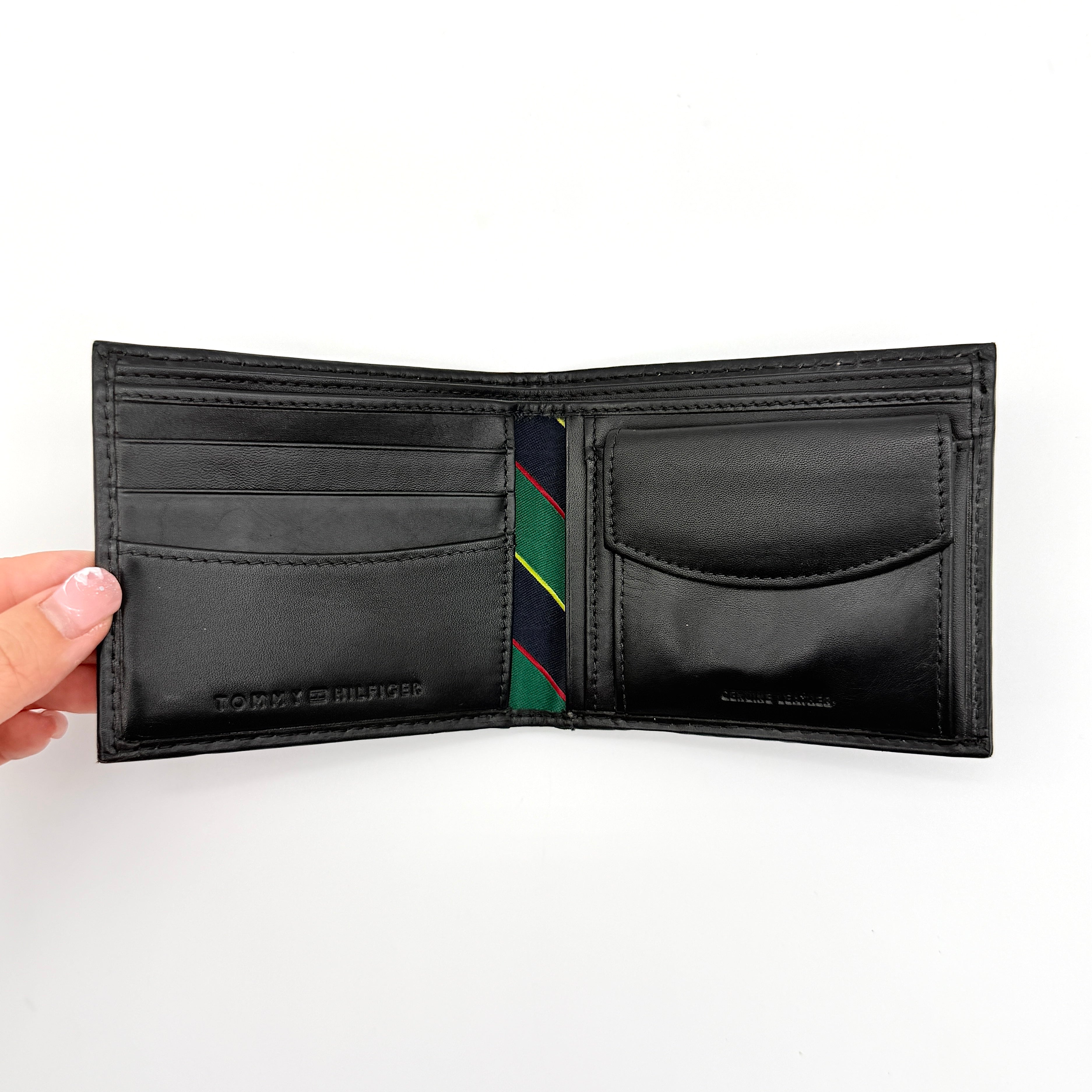 Tommy Hilfiger Fordham Multi Stripe Wallet Black