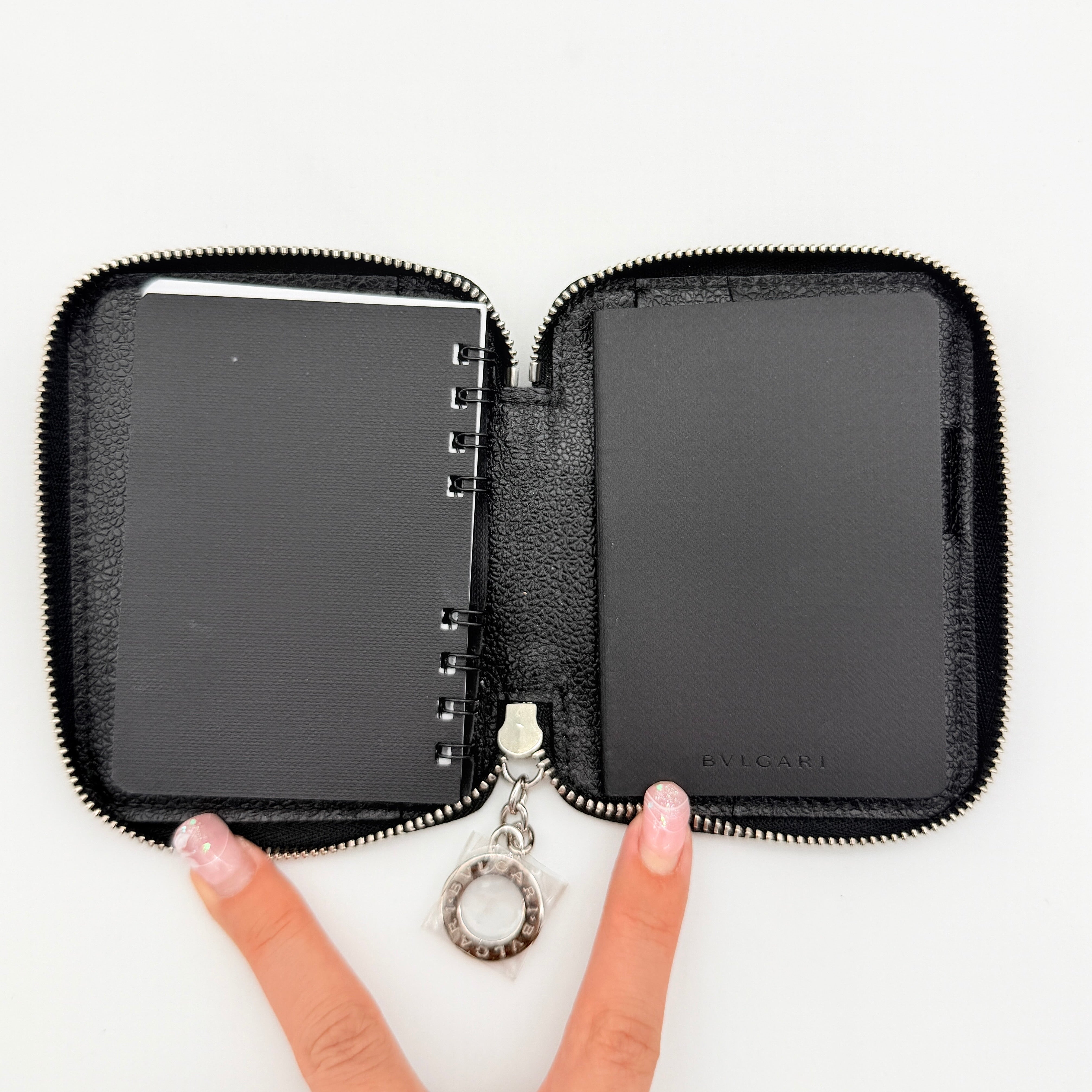 Bvlgari Monogram Notebook Organizer Wallet Black
