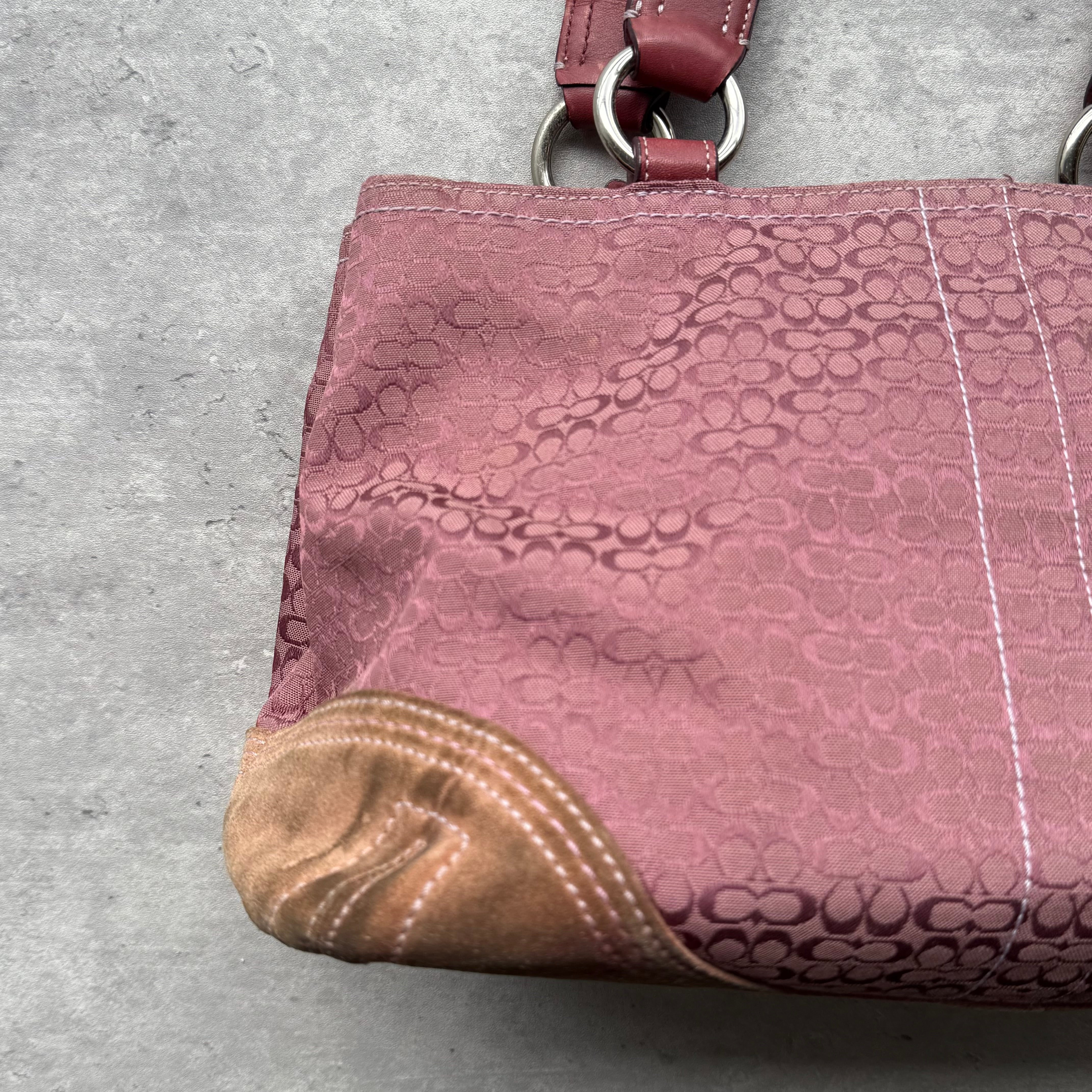 Coach Y2K Soho Double Mini Buckle Pocket HandBag Purple