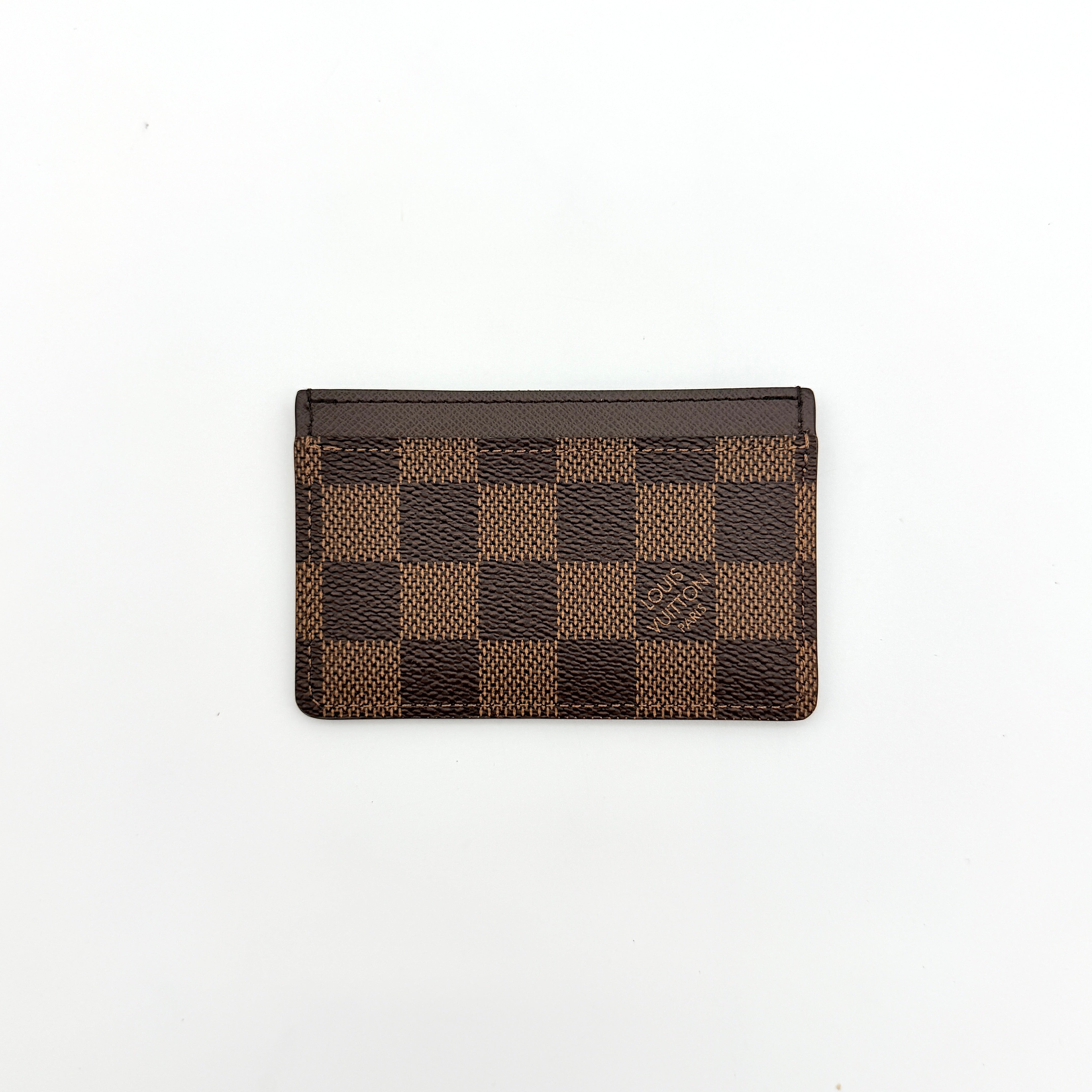 Louis Vuitton Damier Ebene Card Holder Brown