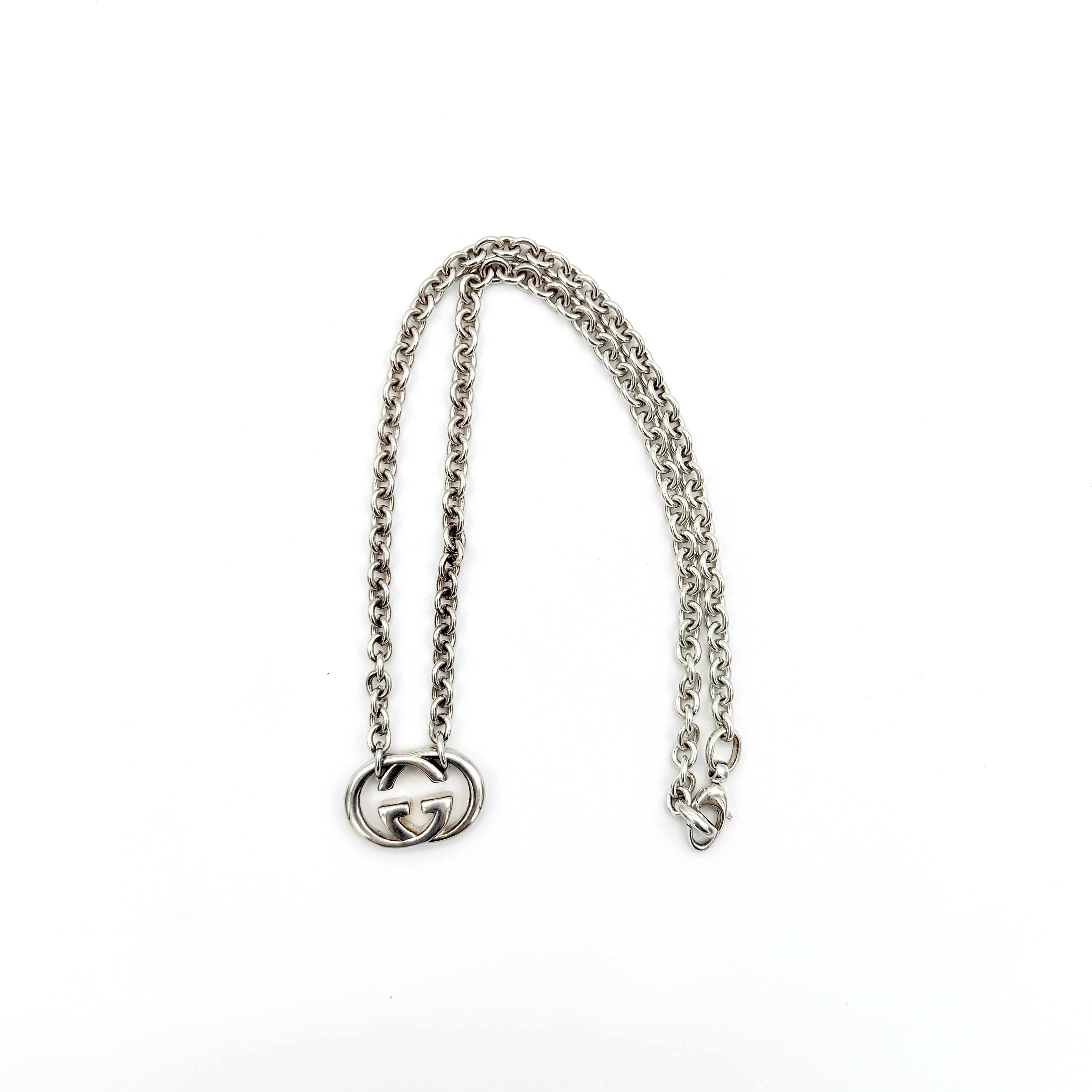Gucci GG Interlocking G Necklace Silver