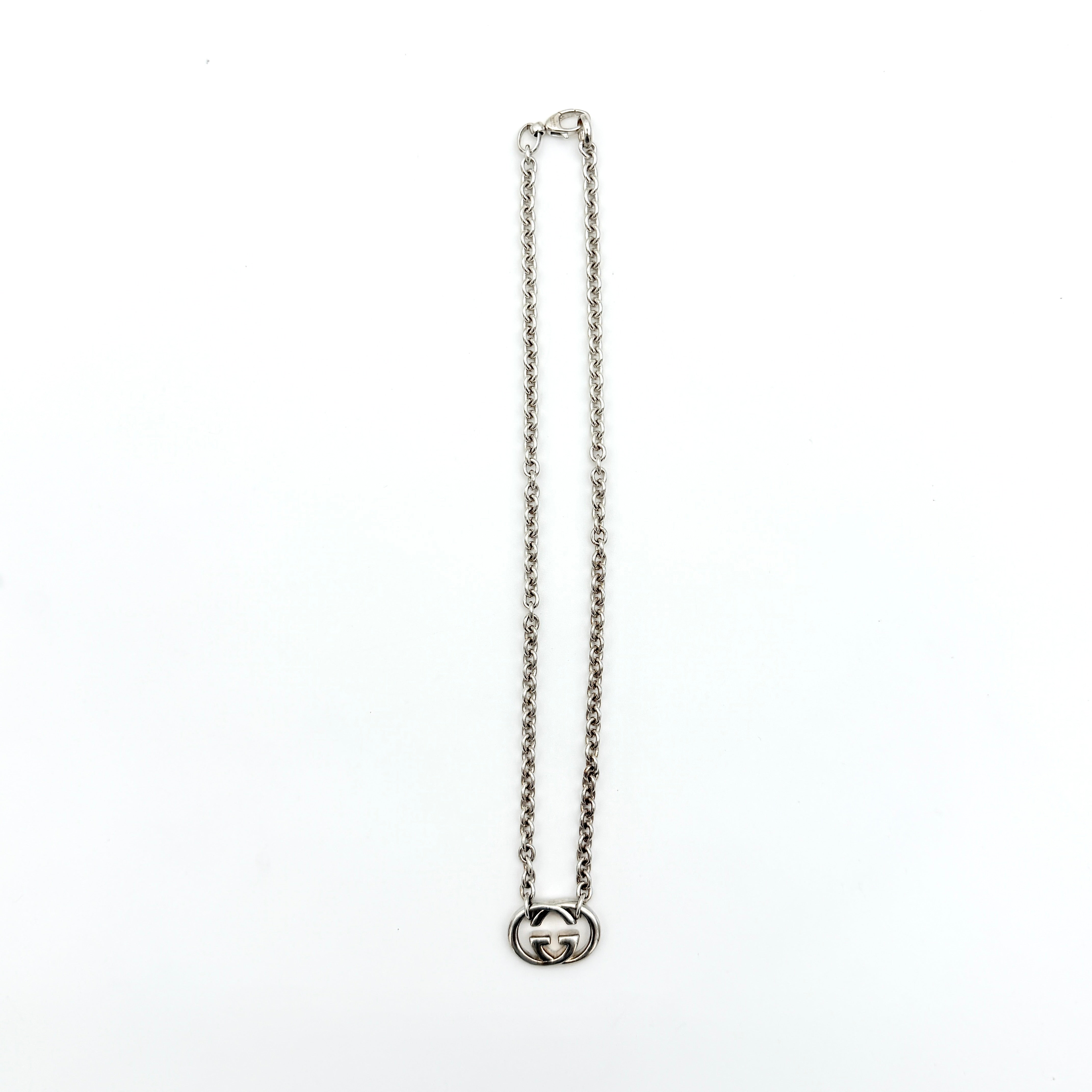Gucci GG Interlocking G Necklace Silver