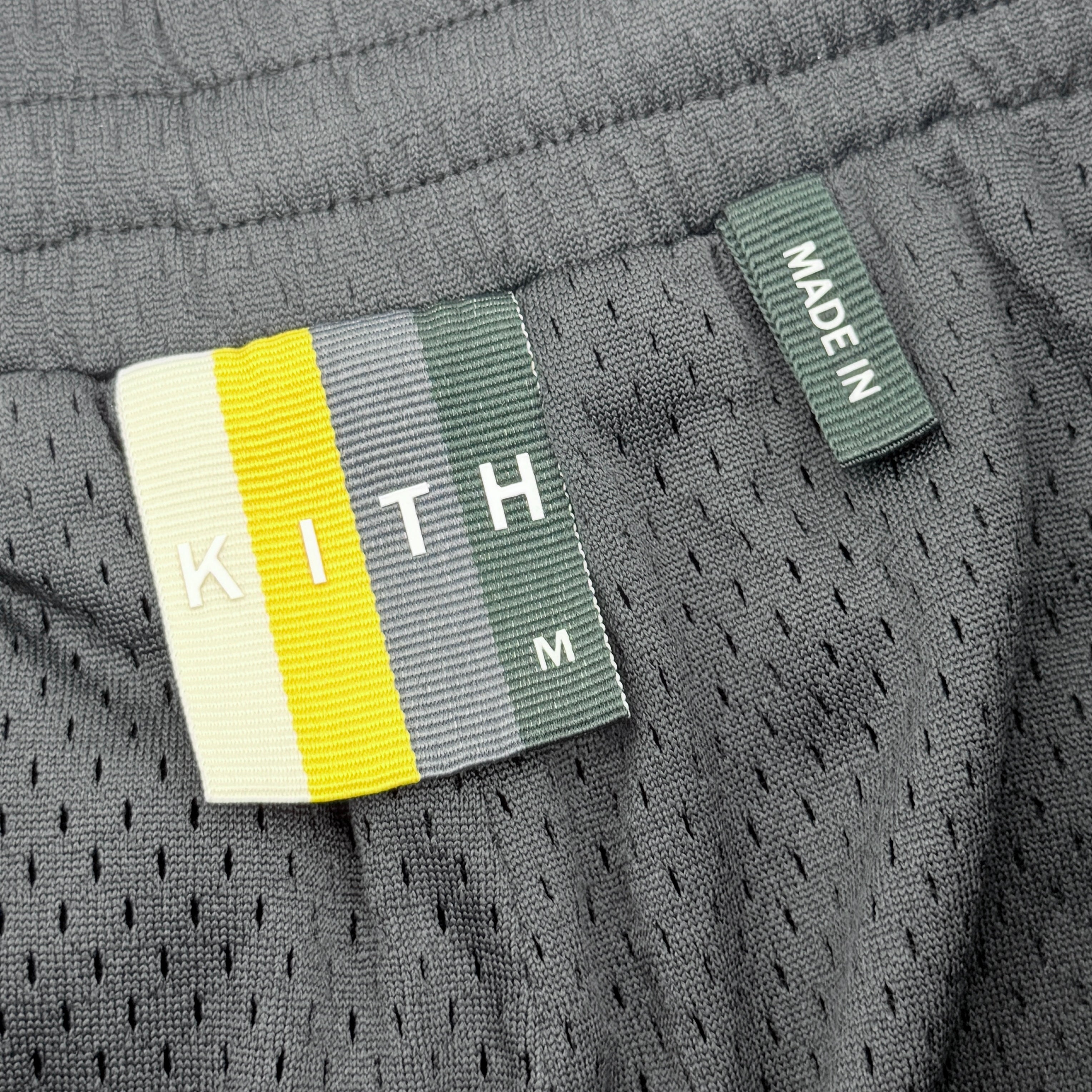 (M) Kith Harden Panelled Mesh Shorts Black