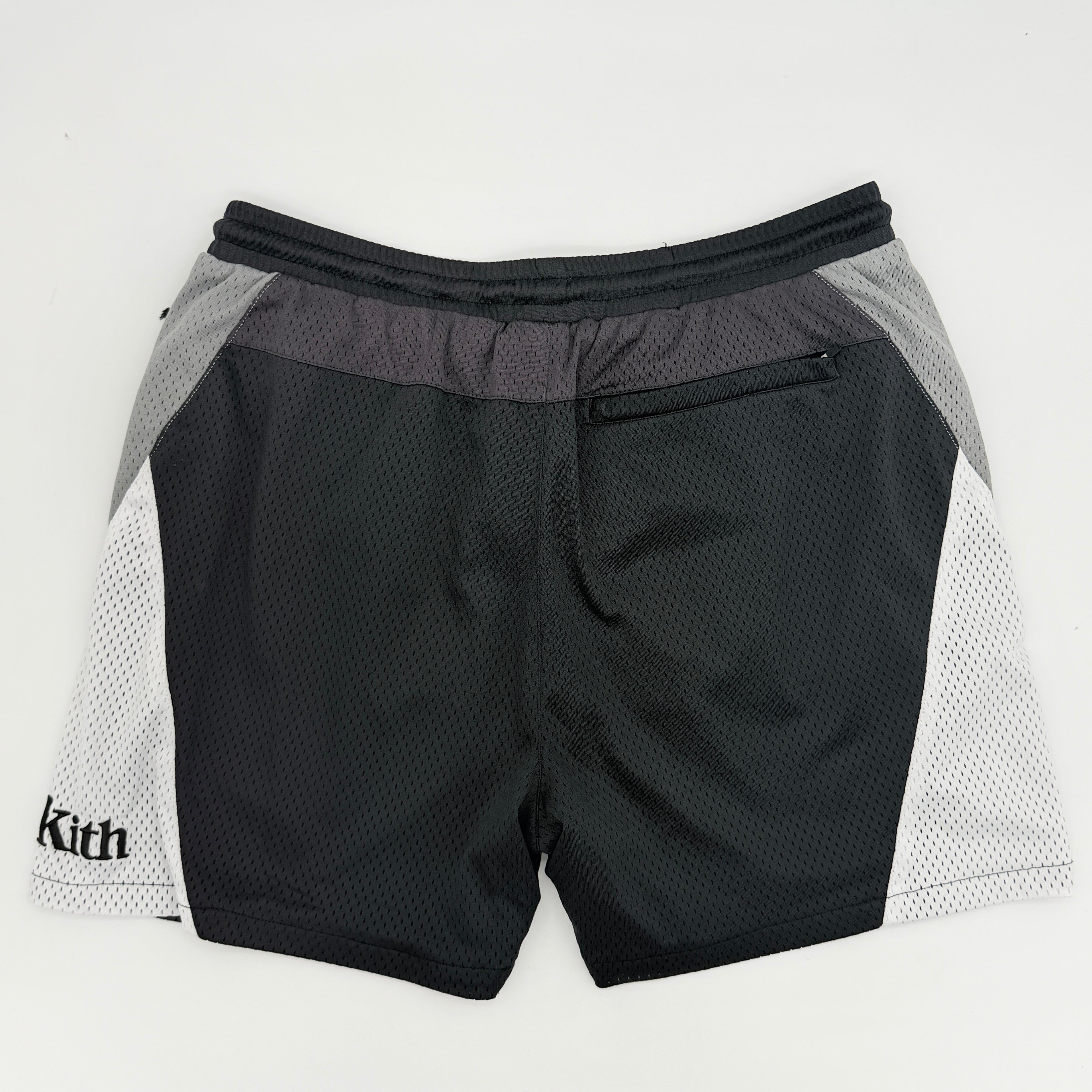(M) Kith Harden Panelled Mesh Shorts Black