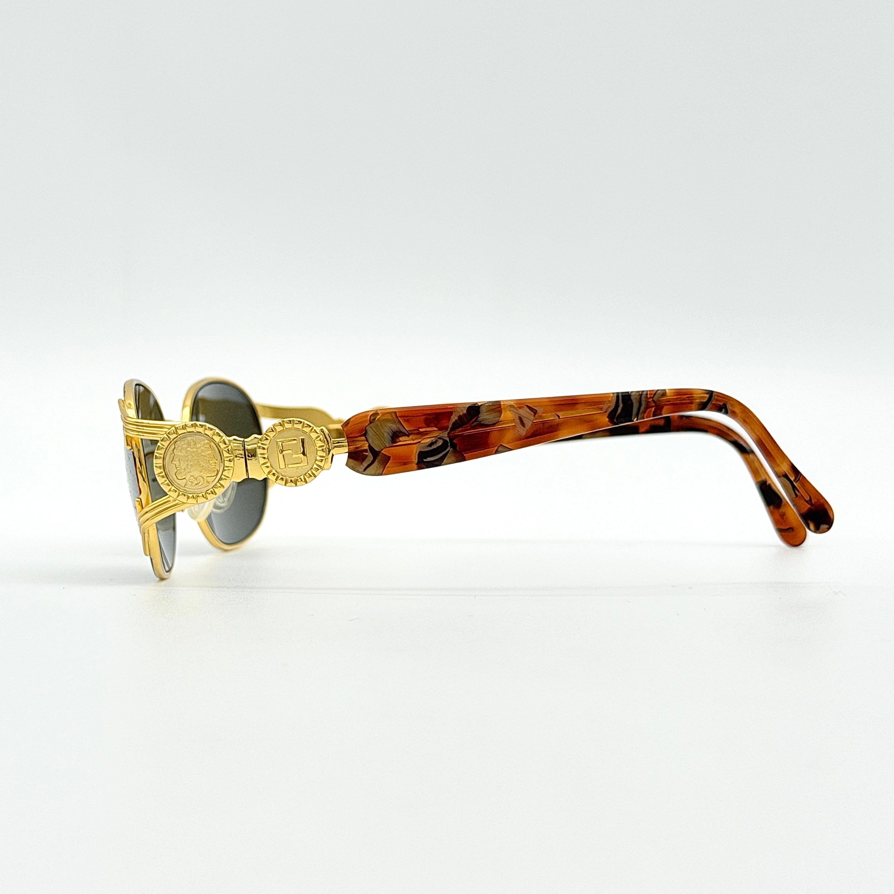 Fendi FS282 Tortoise Shell Sunglasses Gold