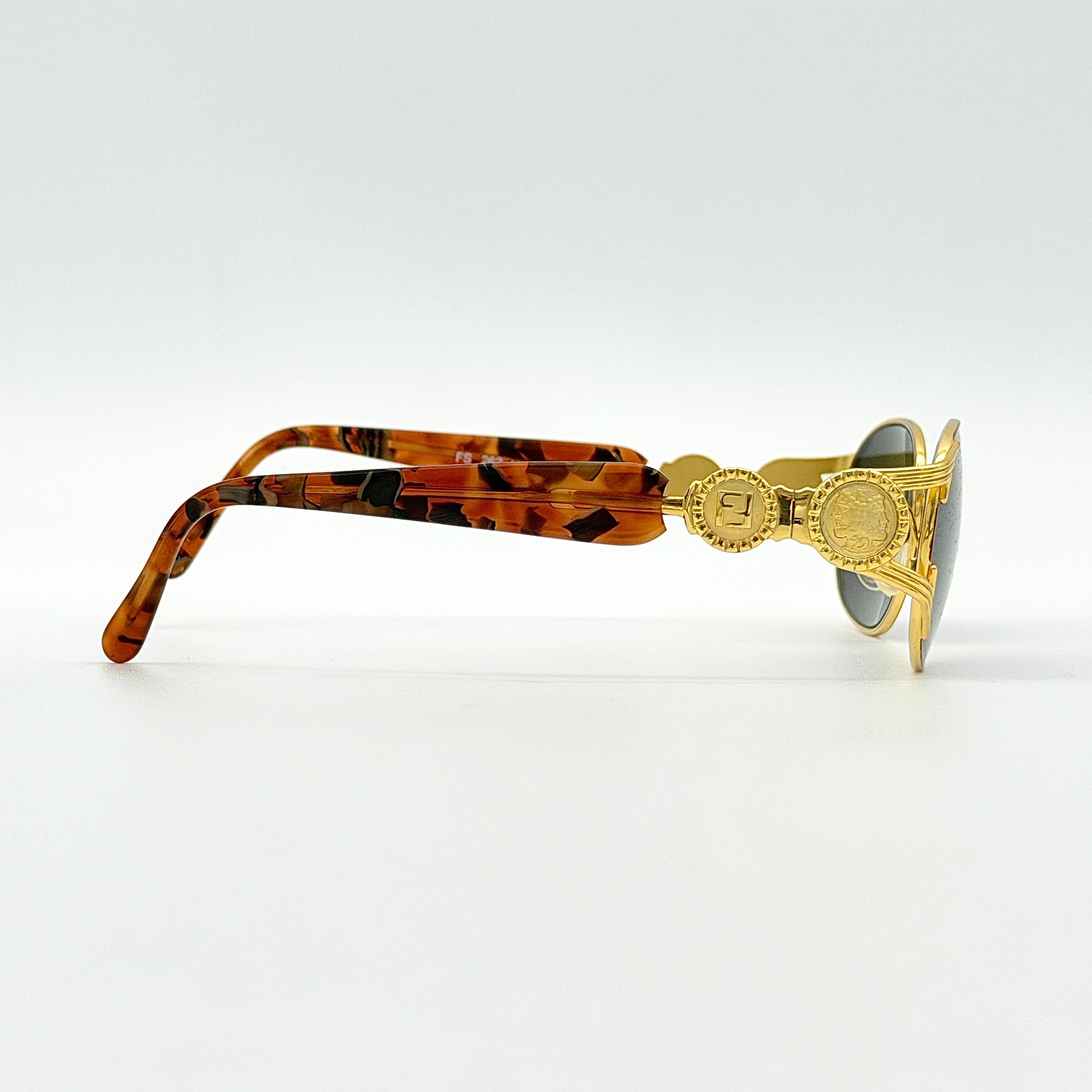 Fendi FS282 Tortoise Shell Sunglasses Gold