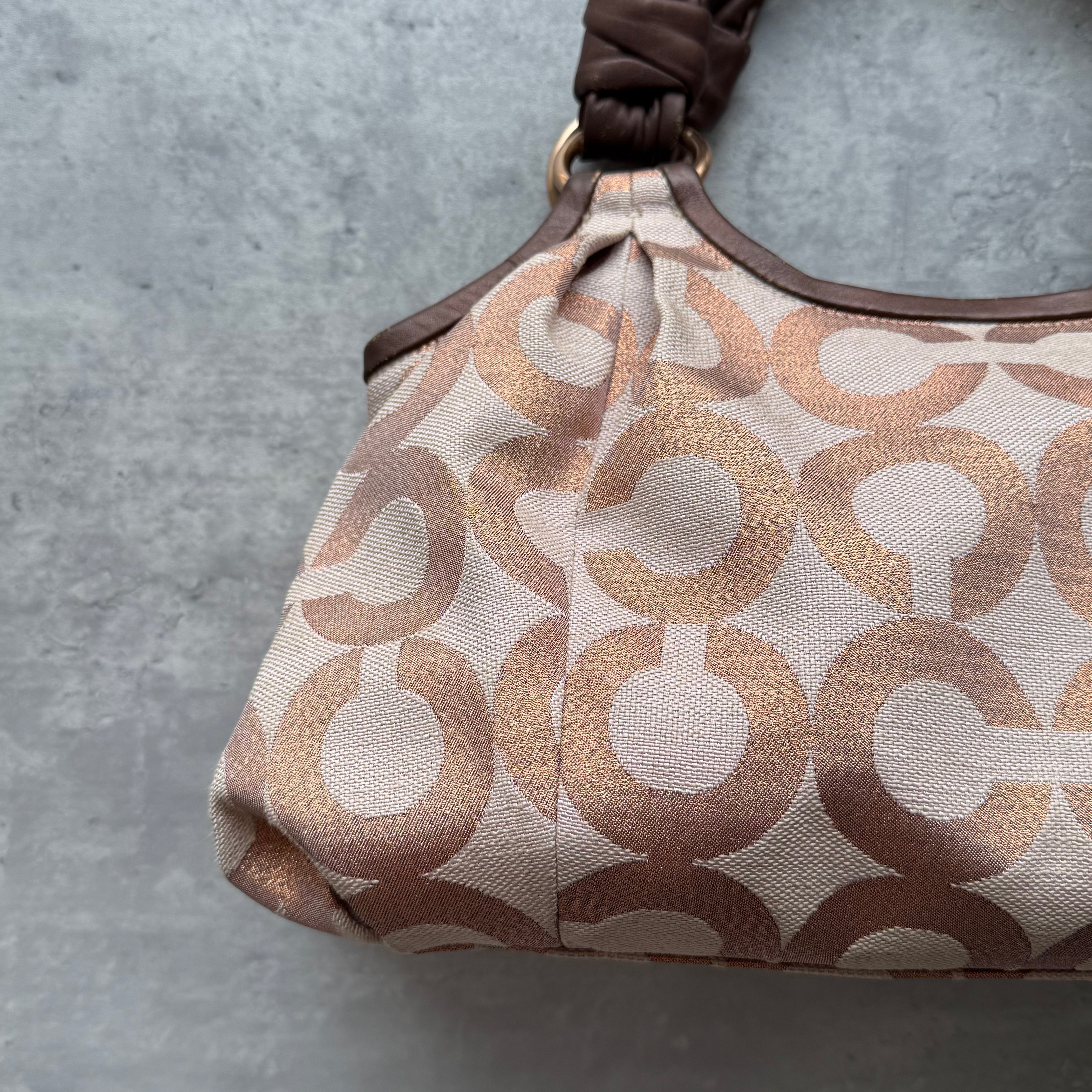 Coach Parker Op Art ShoulderBag Brown/Beige