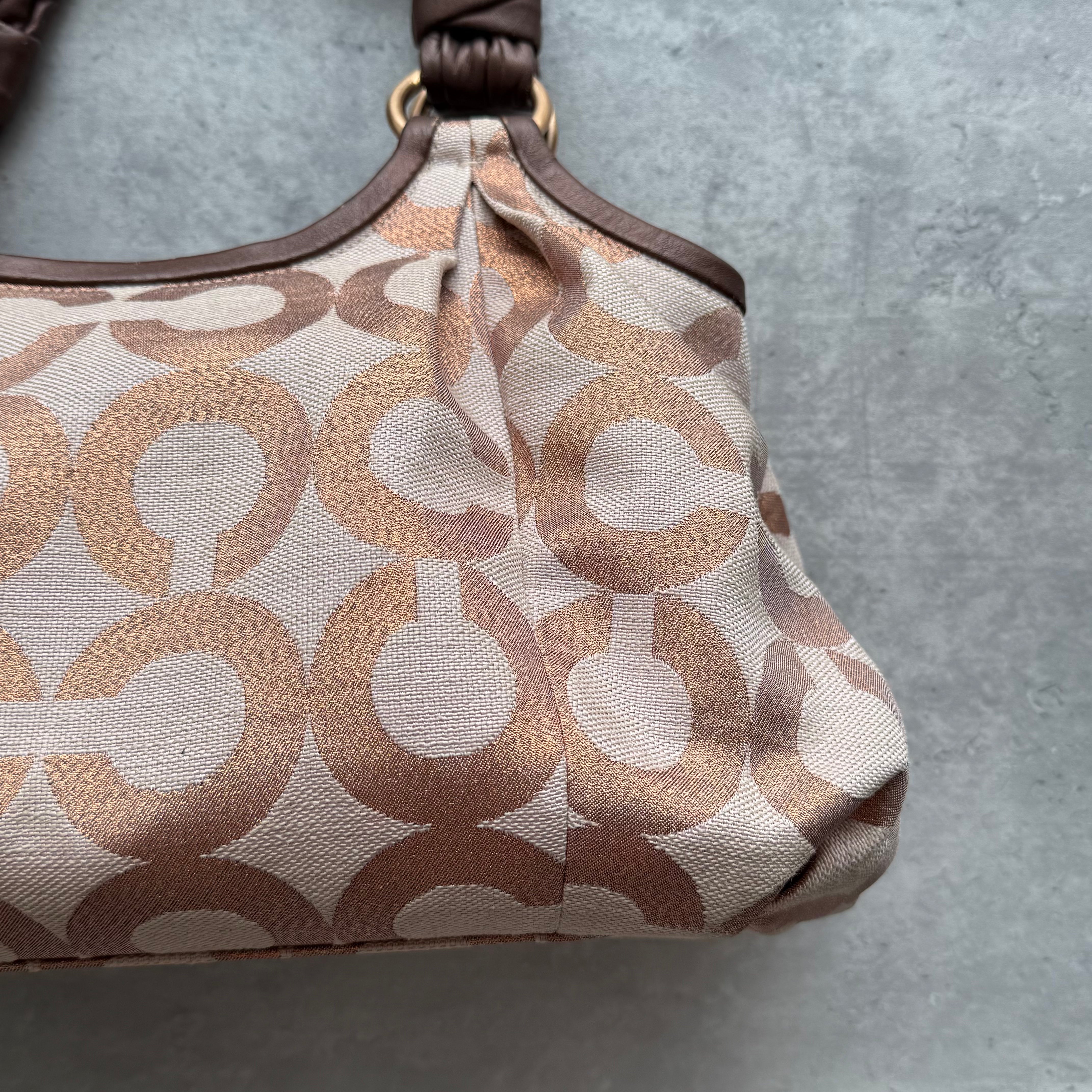 Coach Parker Op Art ShoulderBag Brown/Beige