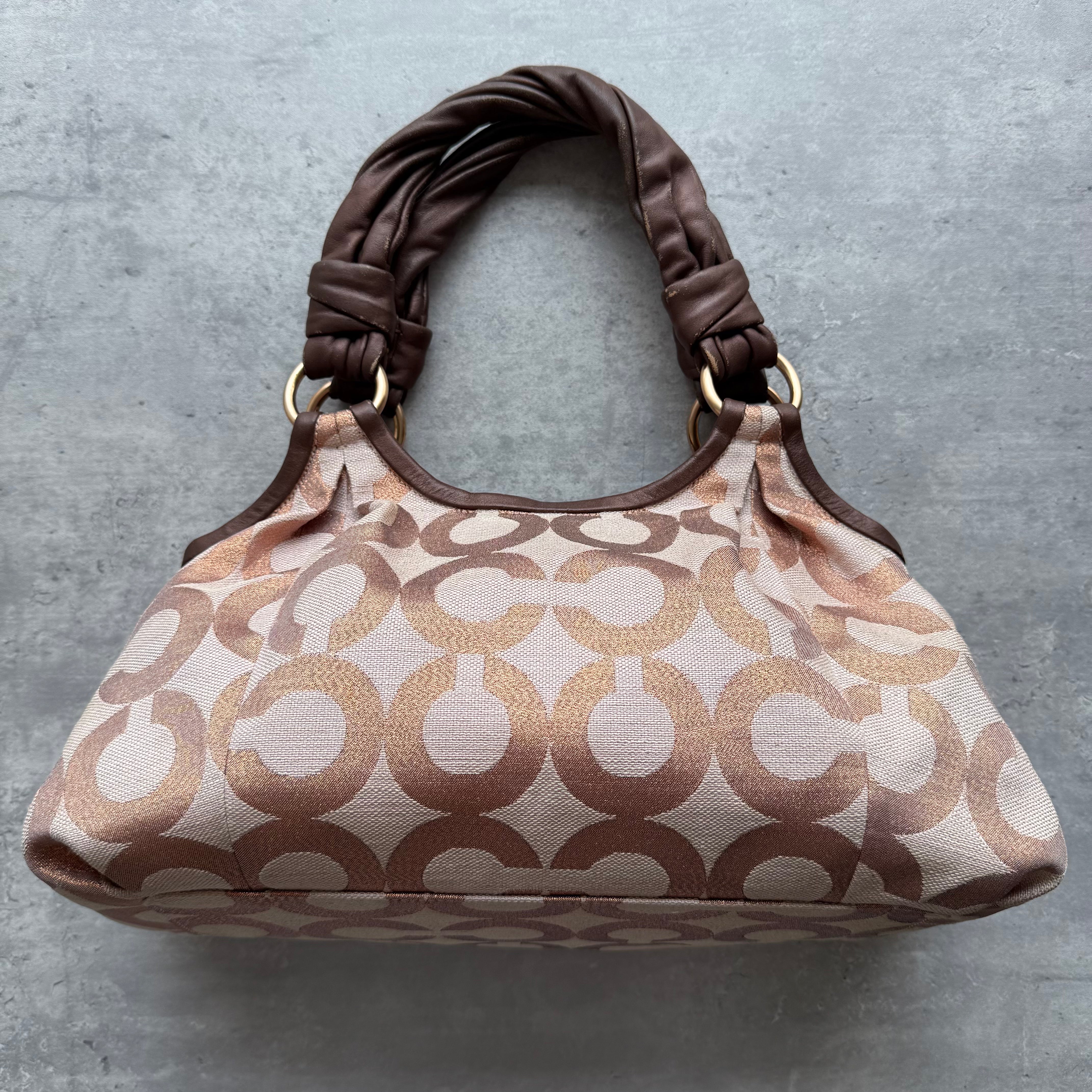 Coach Parker Op Art ShoulderBag Brown/Beige