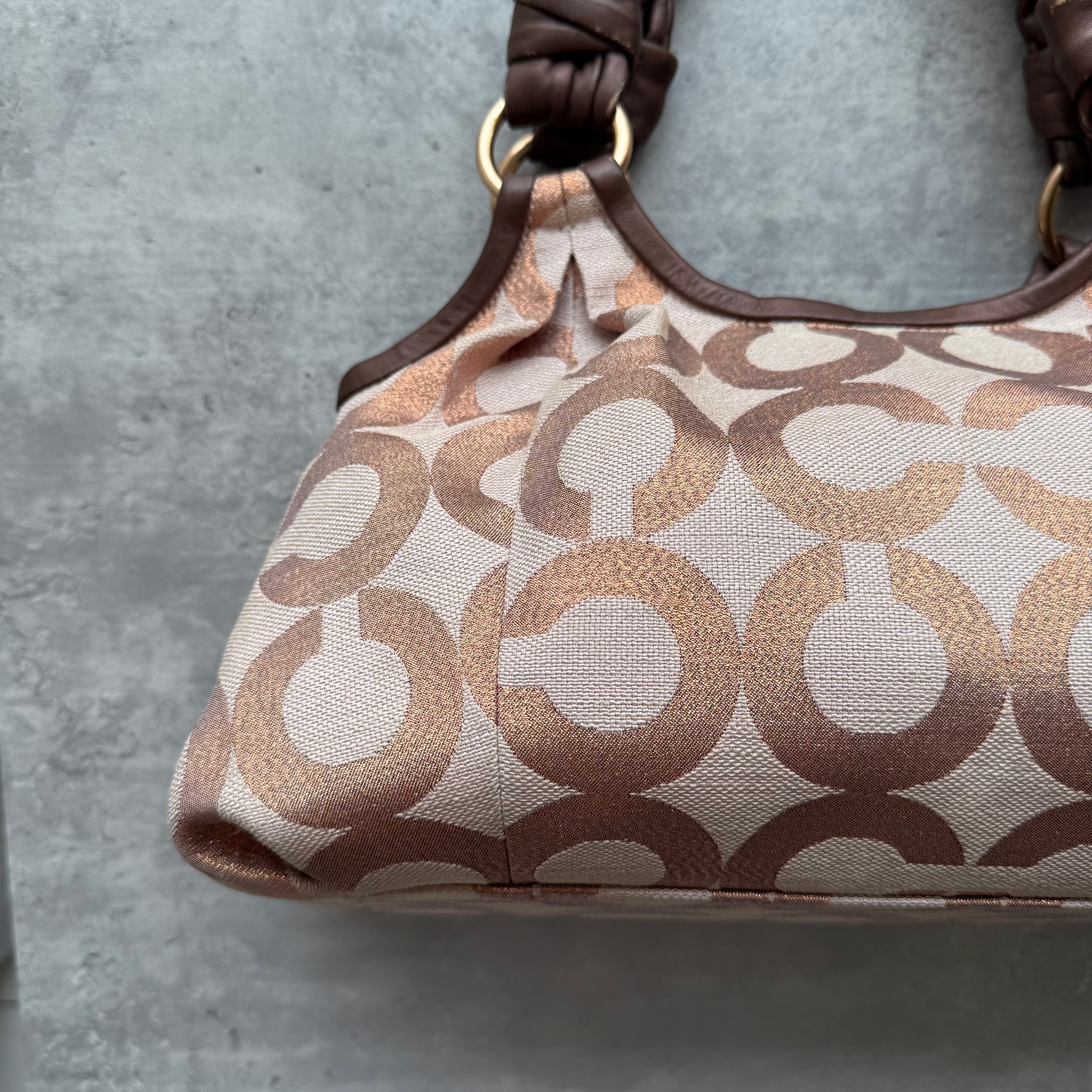 Coach Parker Op Art ShoulderBag Brown/Beige