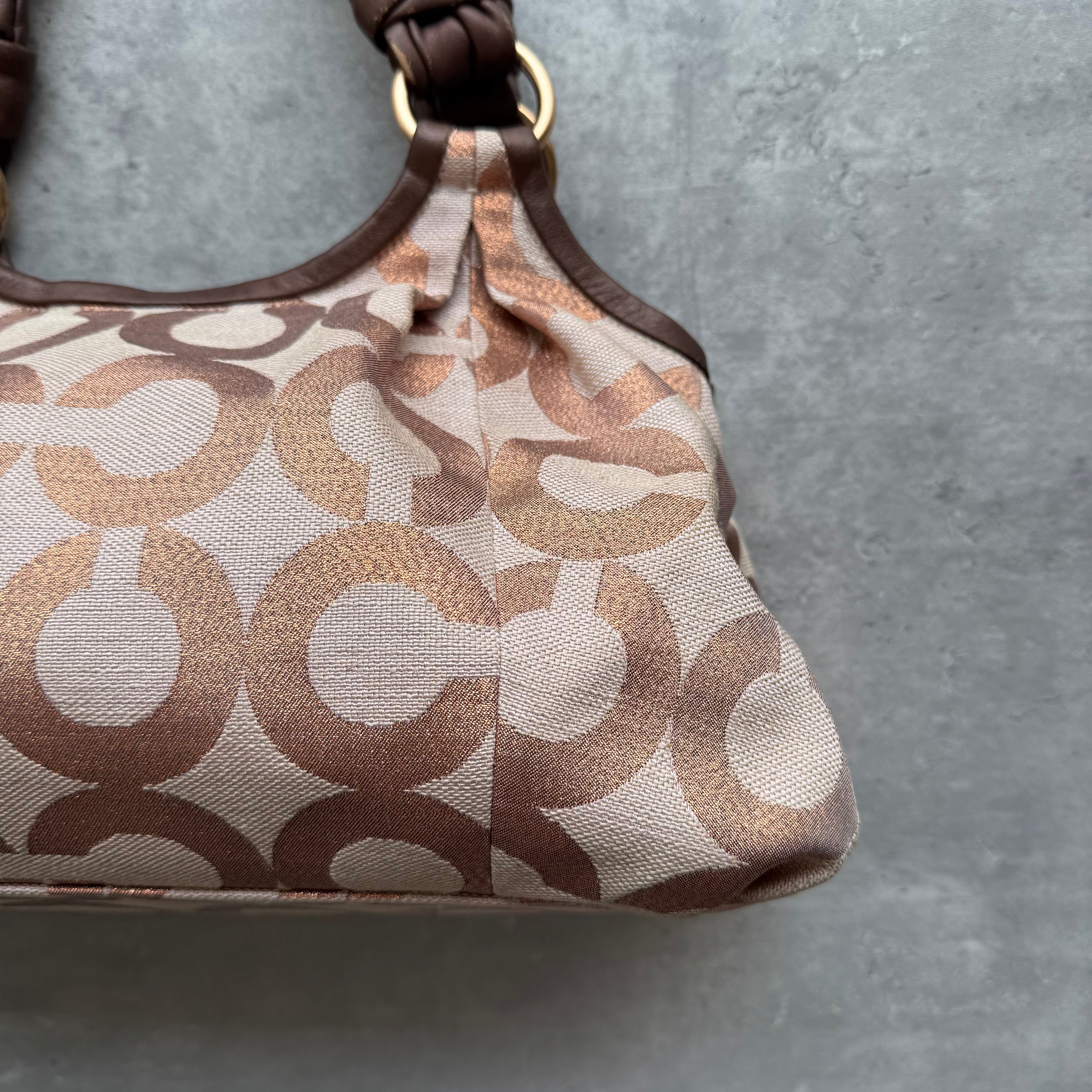 Coach Parker Op Art ShoulderBag Brown/Beige