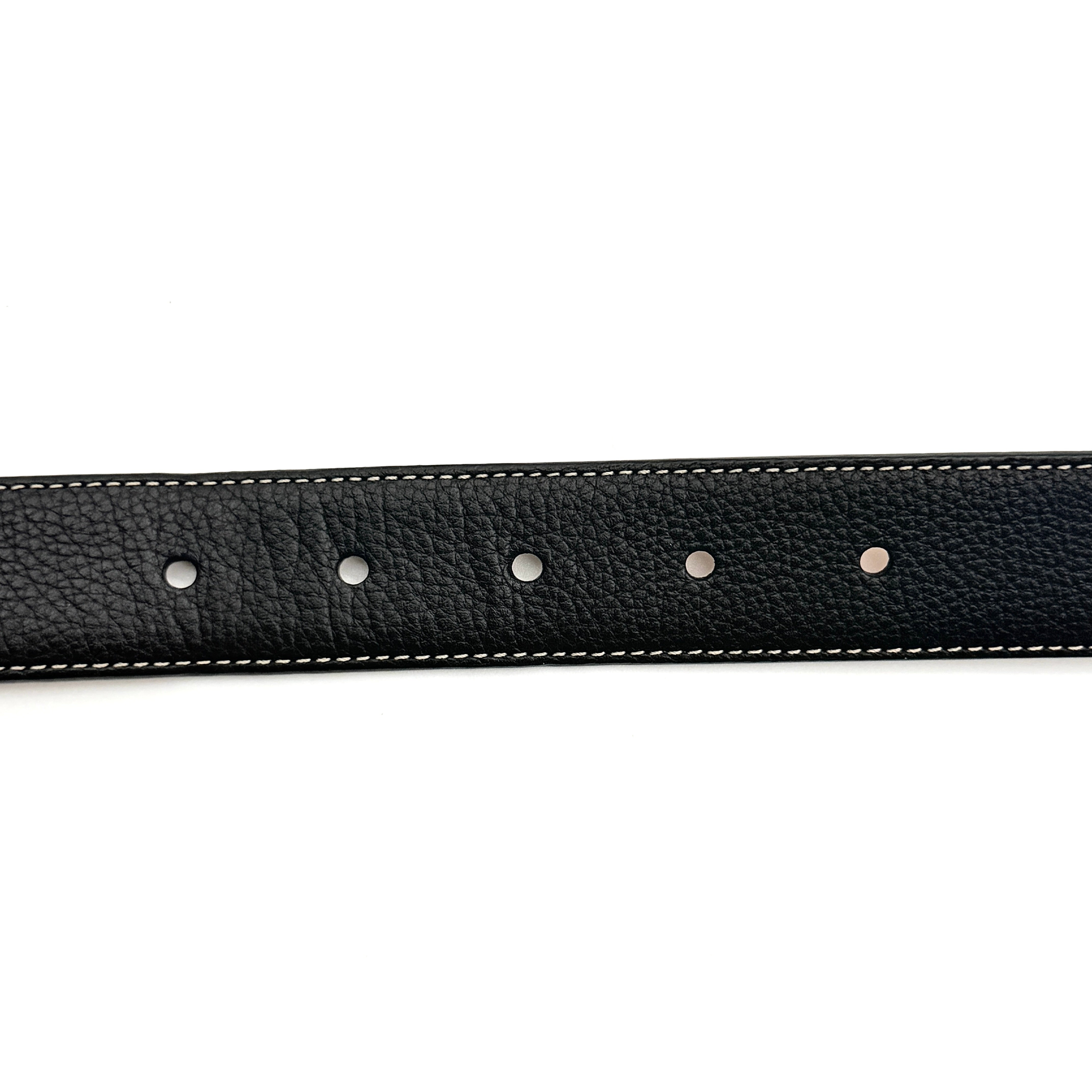 Coach Harness Buckle Belt Black