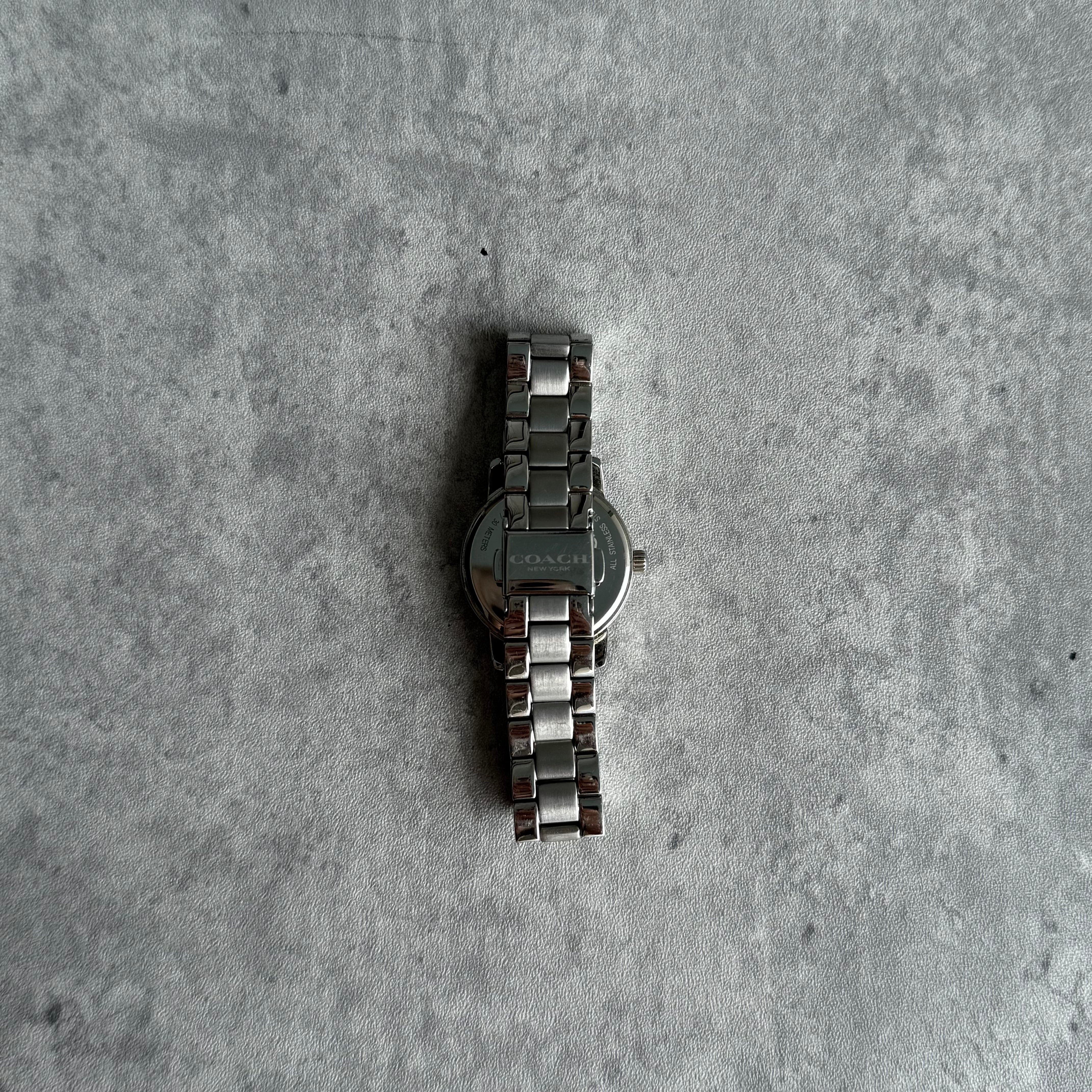 Coach Classic Logo Brown Dial Silver Watch
