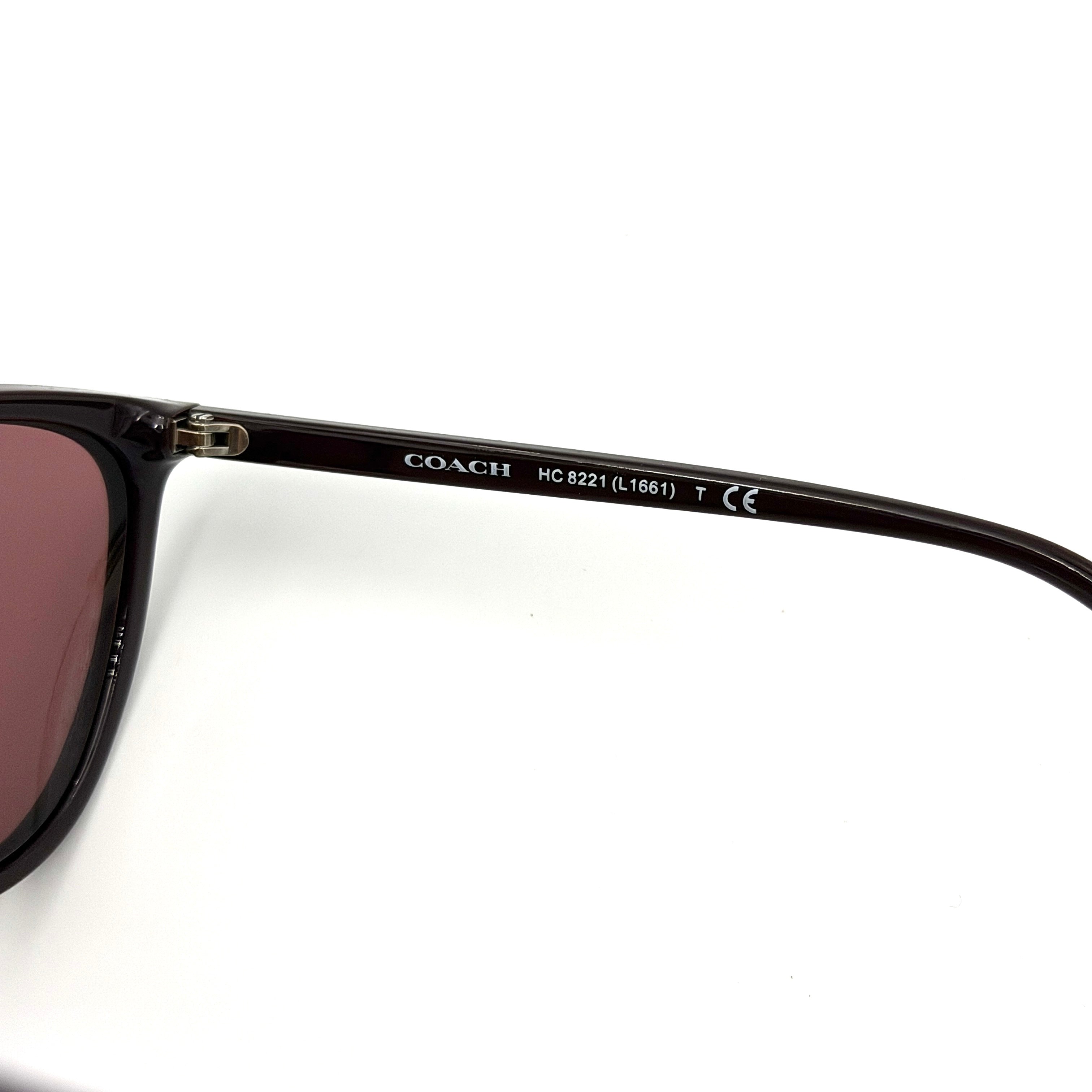 Coach HC8221 Sunglasses Burgundy