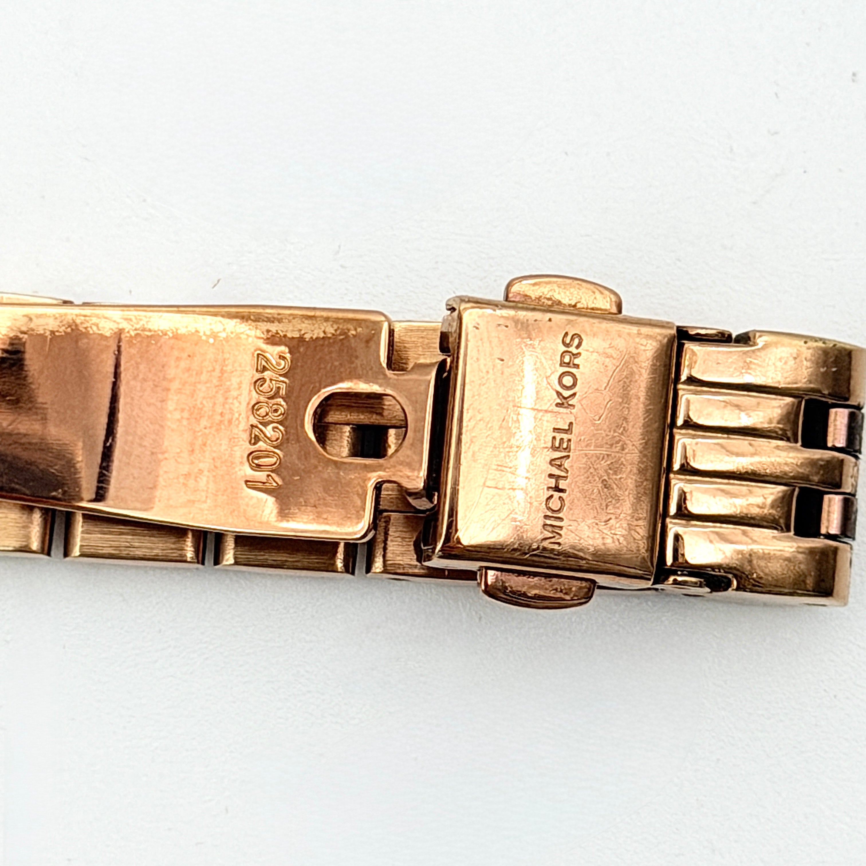 Michael Kors Petite Lexington MK3230 White Dial Watch Rose Gold