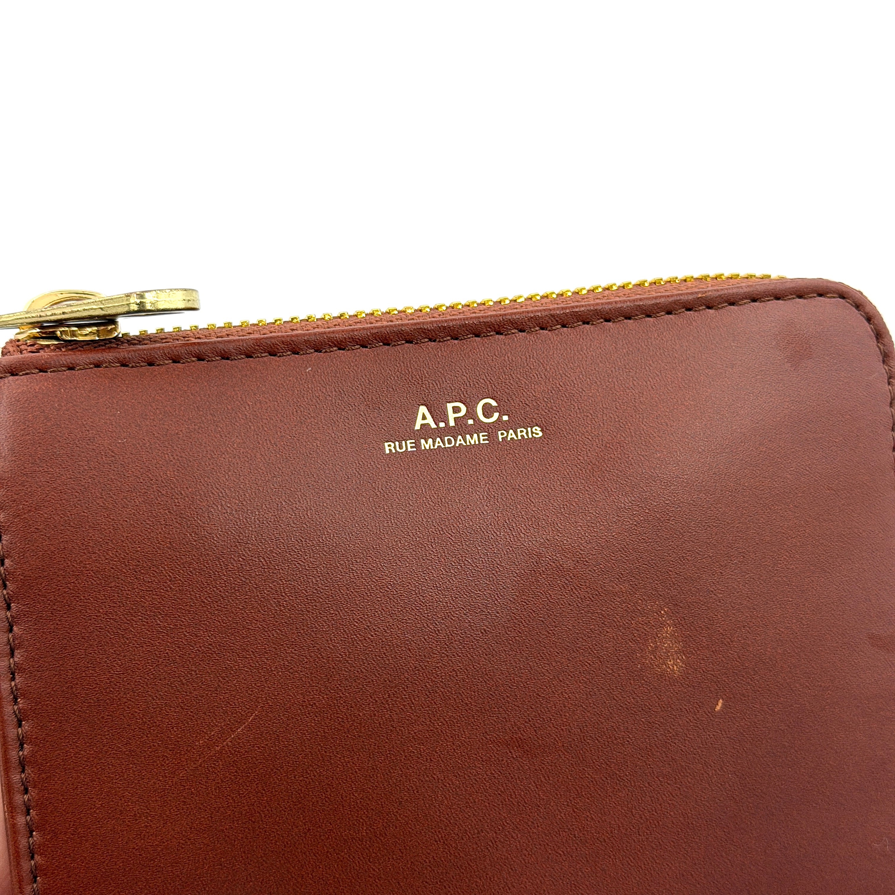 A.P.C Lise Compact Wallet Brown