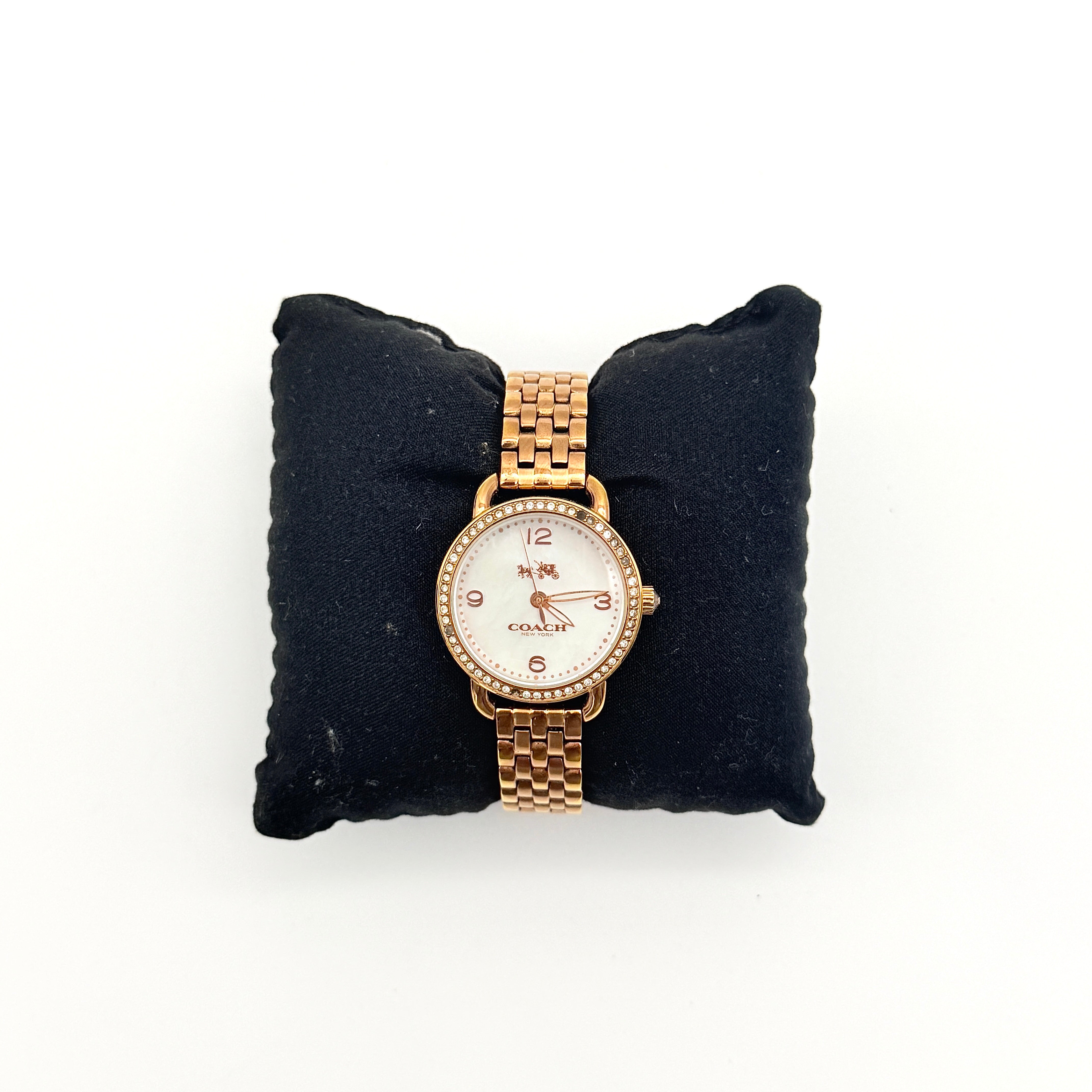 Coach Delancey Mother of Pearl Watch Rose Gold