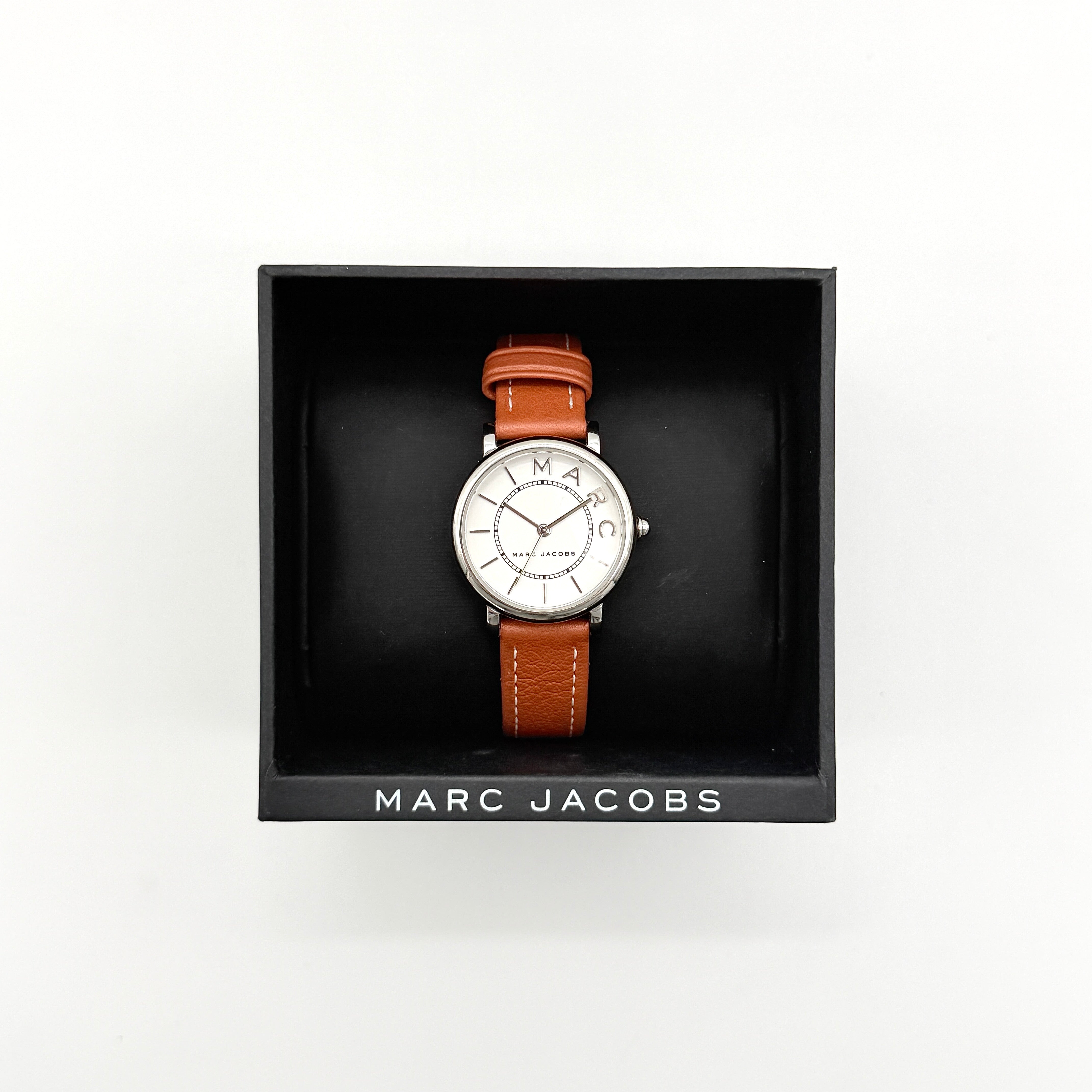Marc Jacobs Roxy MJ1572 White Dial Watch Brown
