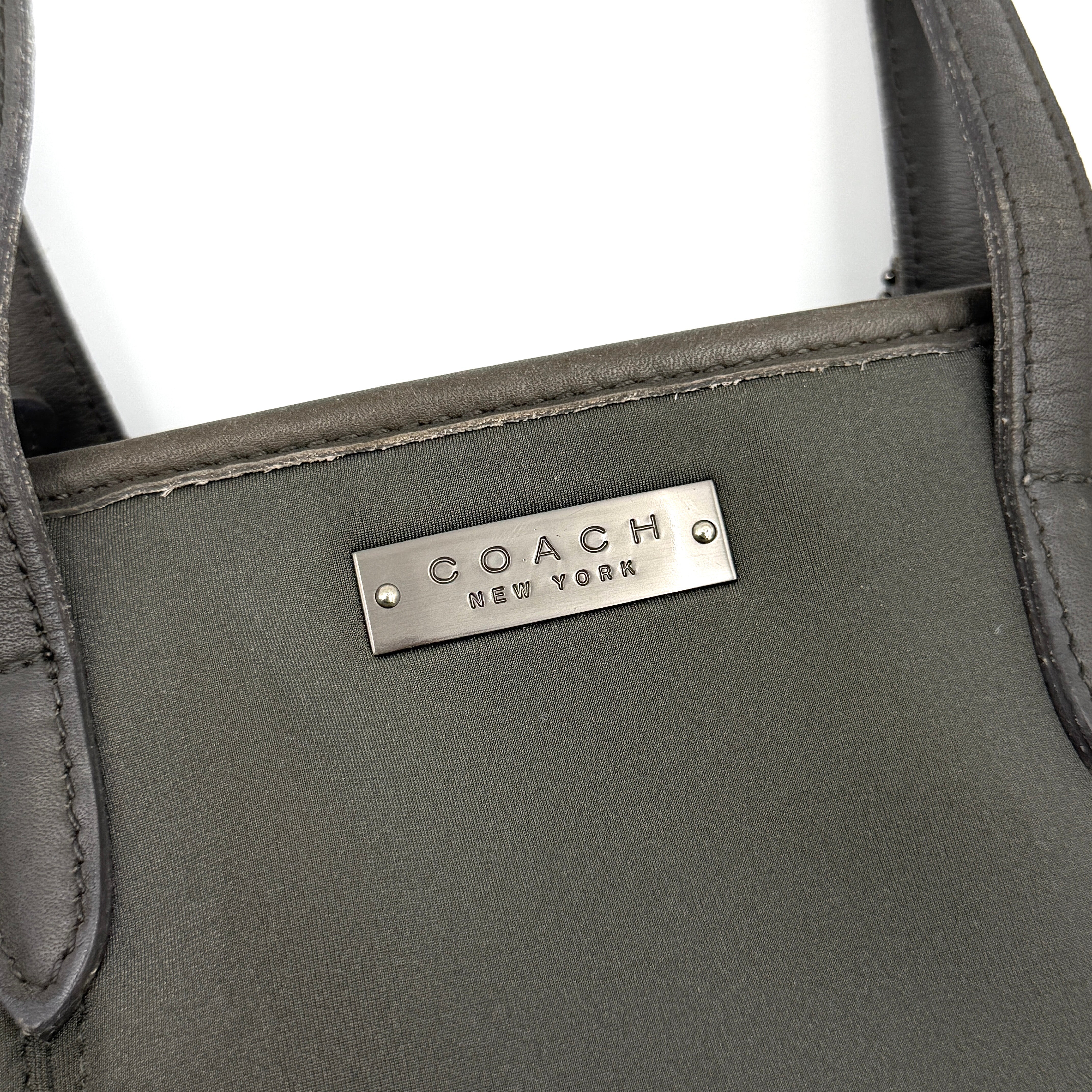 Coach New York Neoprene Tote Bag Grey