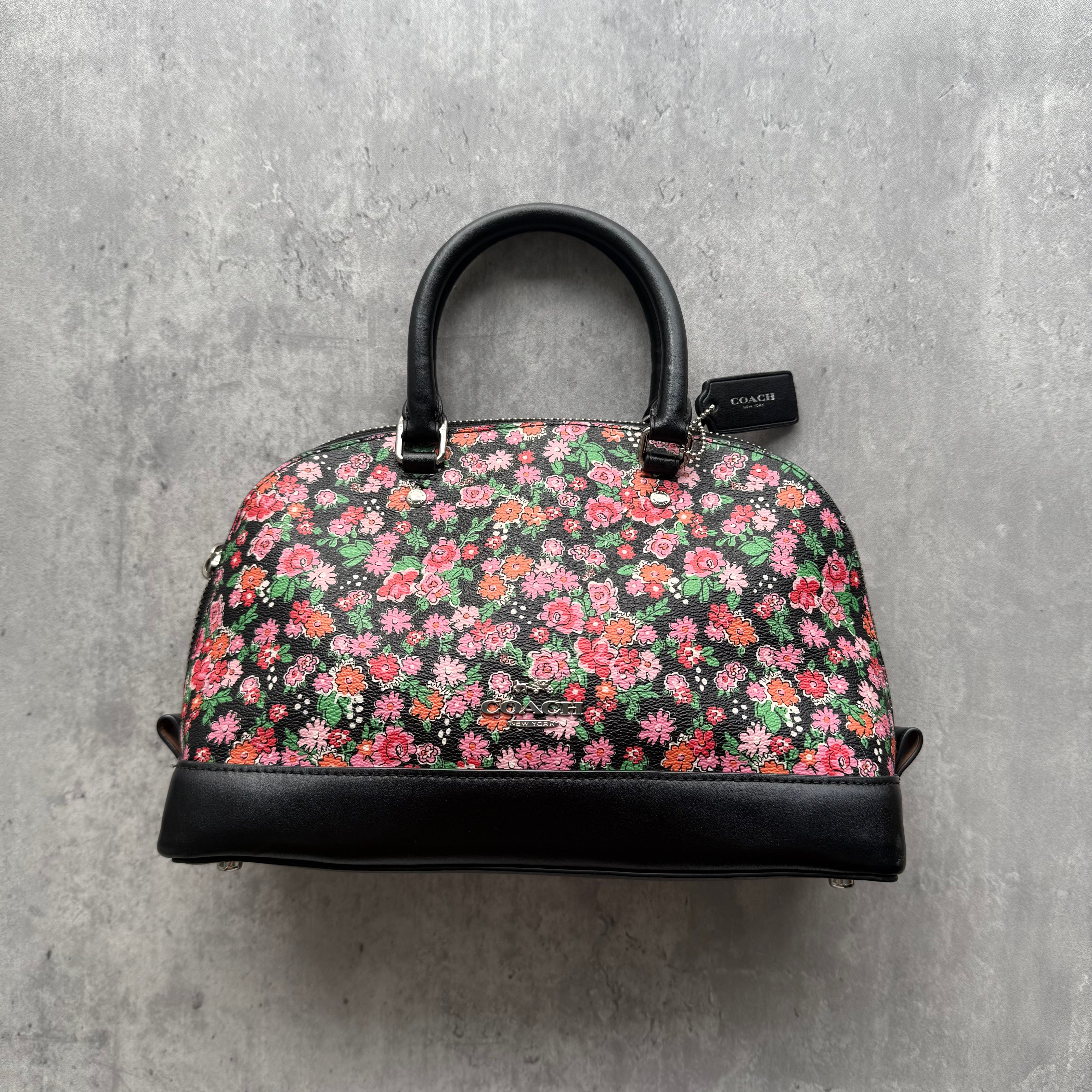 Coach 2Way Signature Sierra Floral HandBag Multicolor