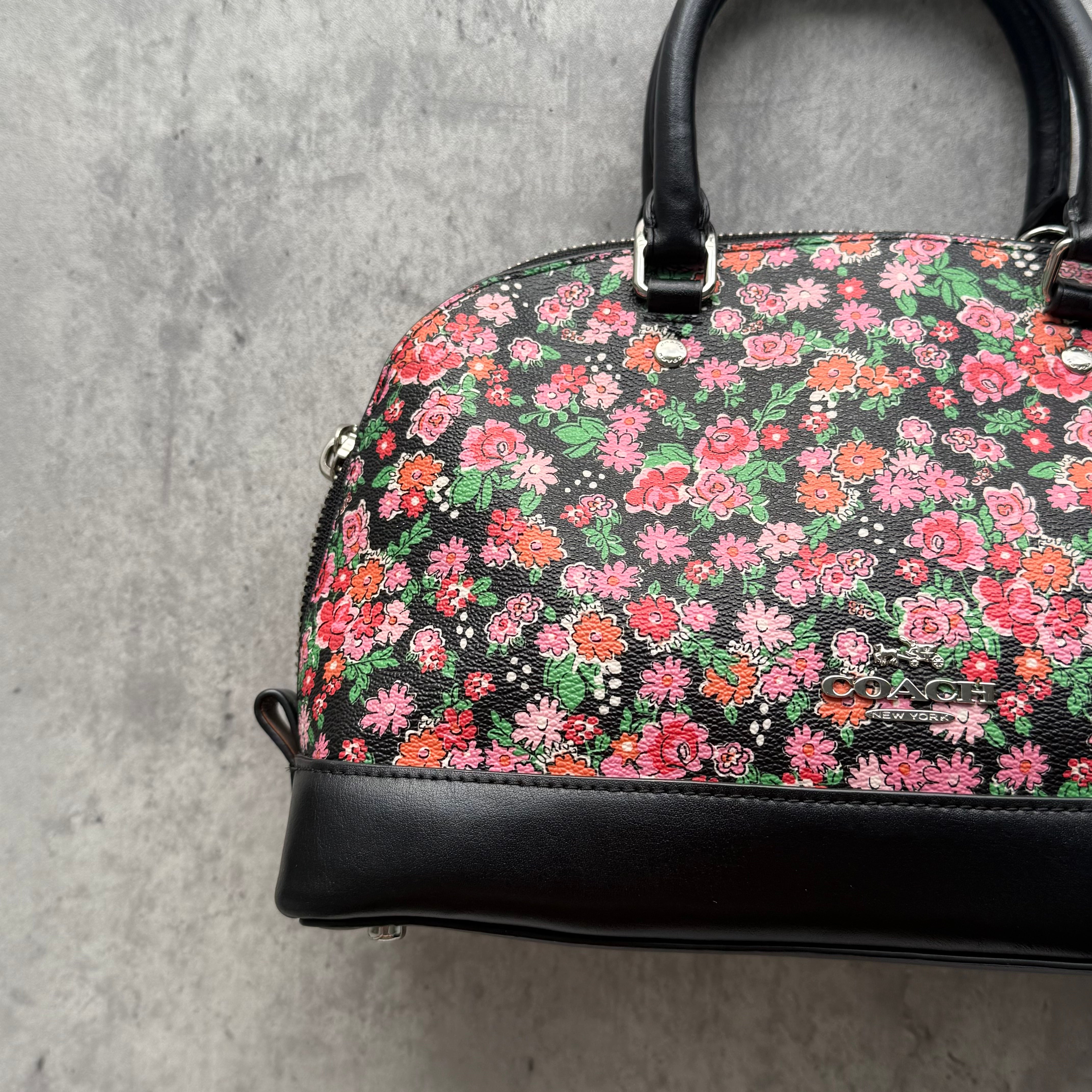 Coach 2Way Signature Sierra Floral HandBag Multicolor