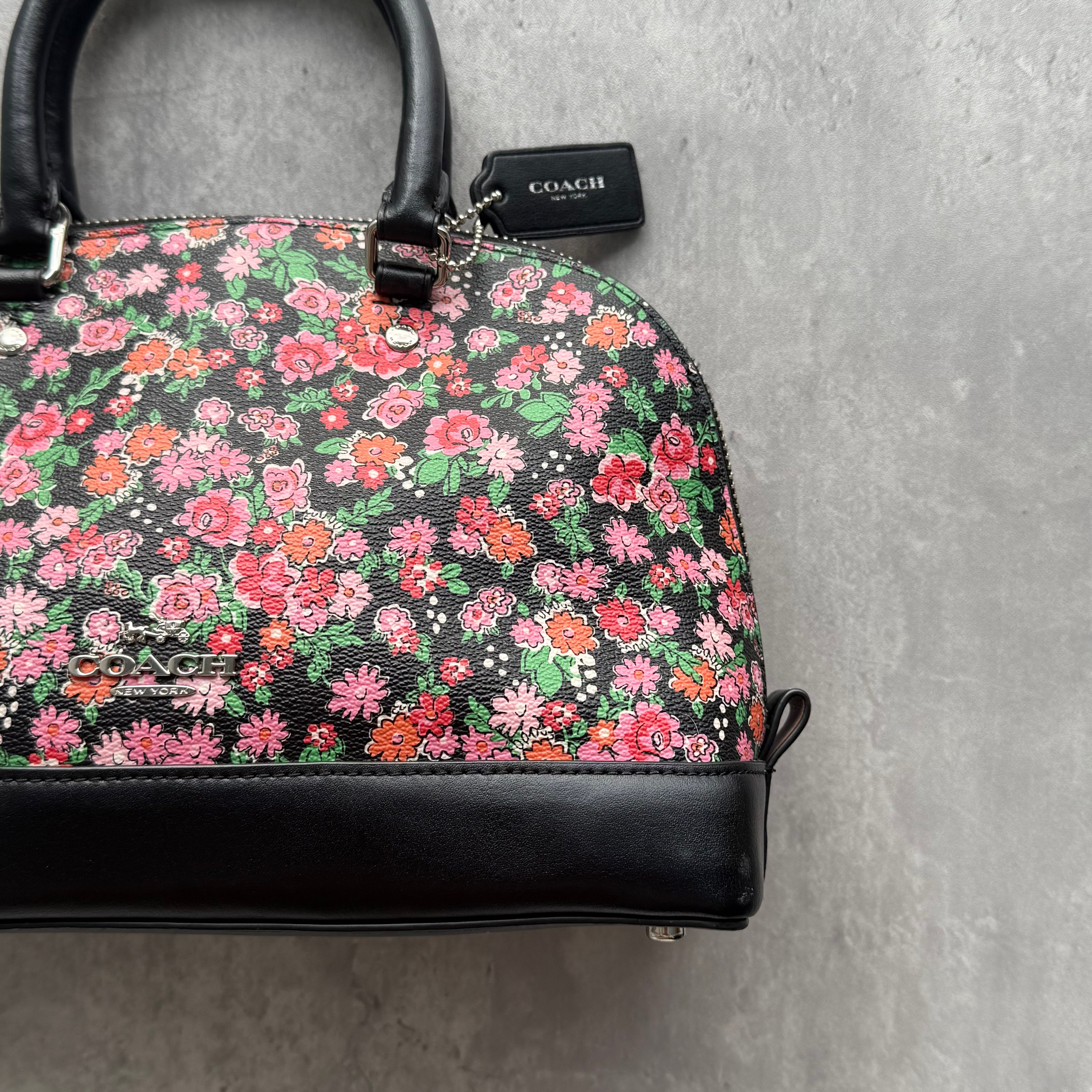 Coach 2Way Signature Sierra Floral HandBag Multicolor