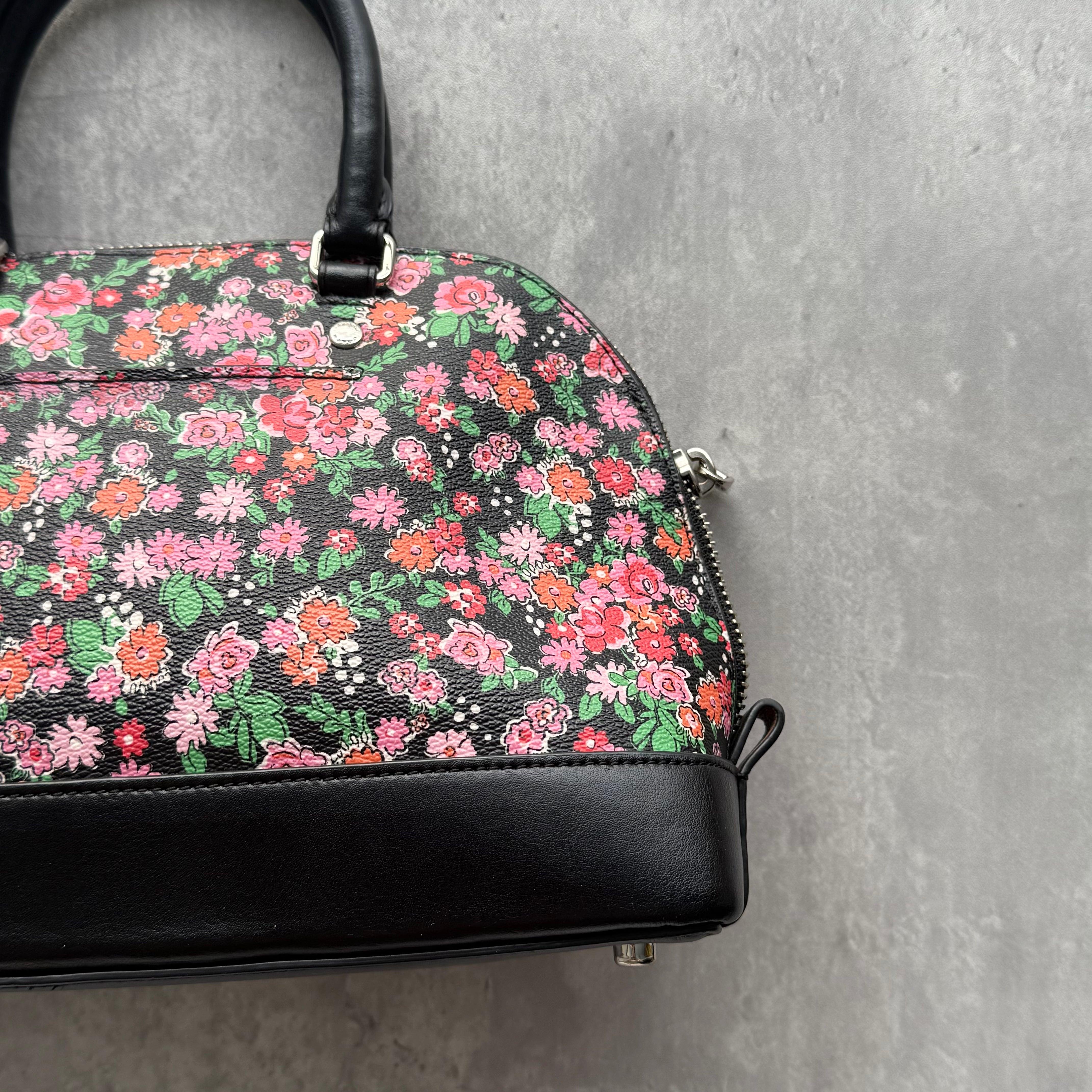 Coach 2Way Signature Sierra Floral HandBag Multicolor