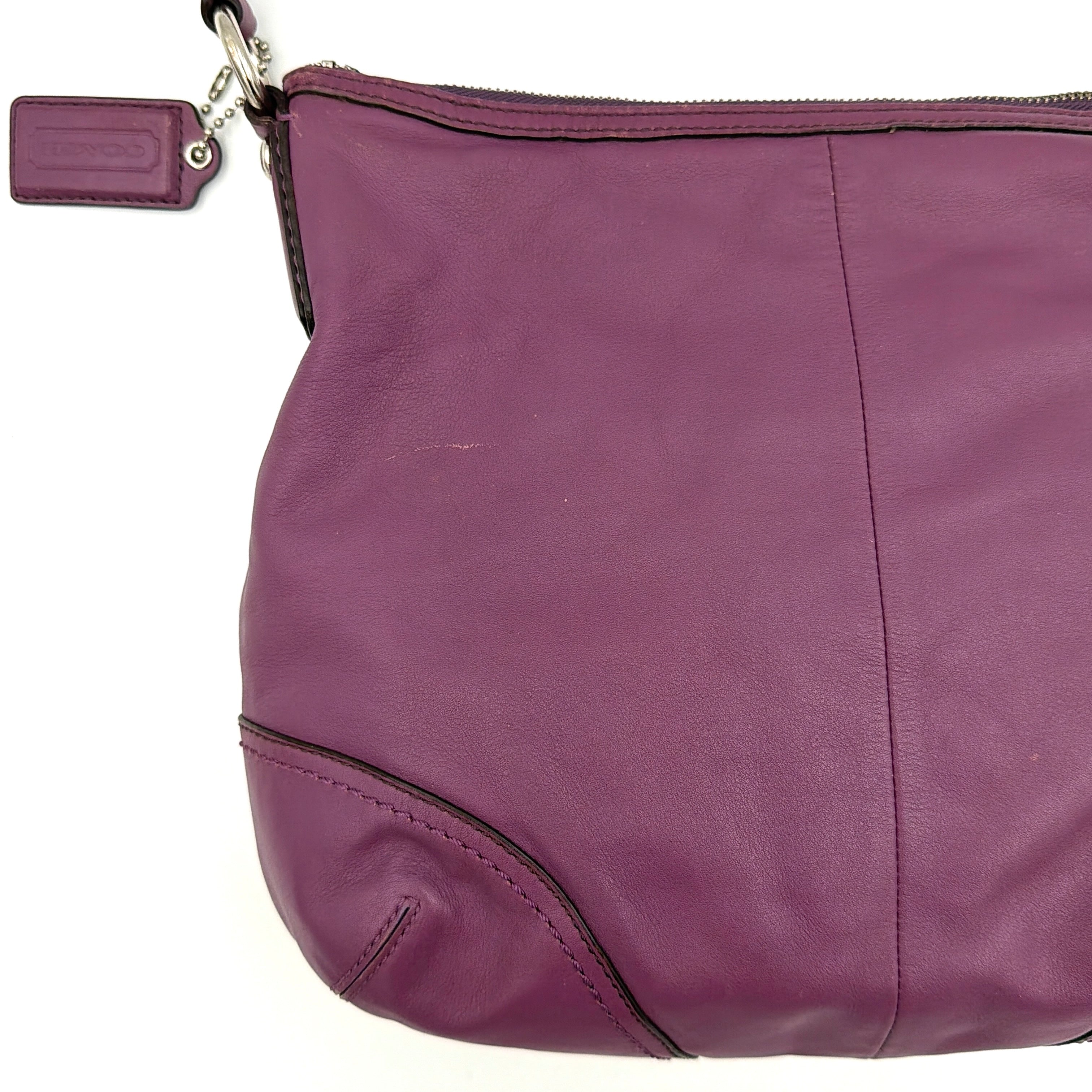 Coach 2Way Ashley Hobo Shoulder Bag Purple