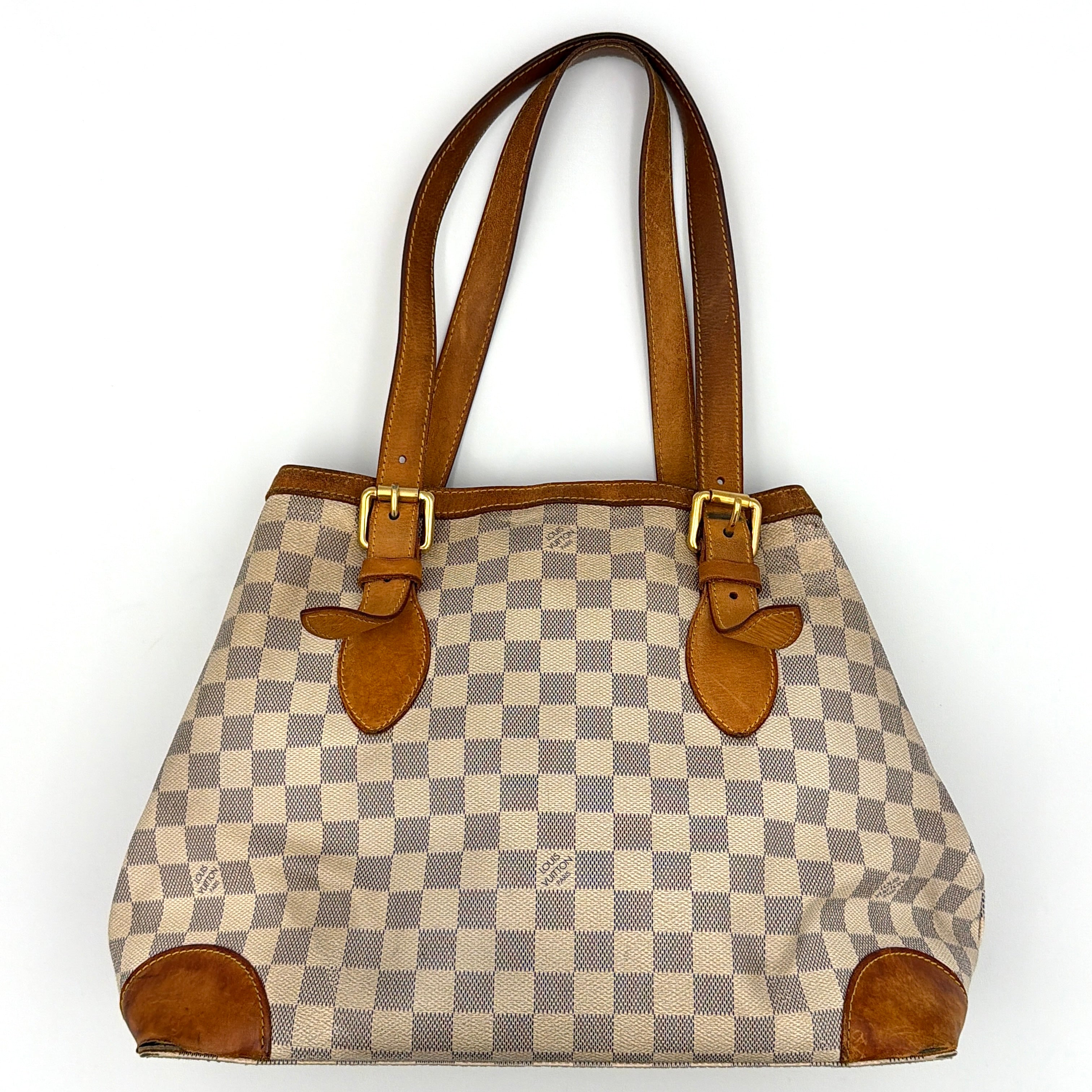 Louis Vuitton Damier Azur Hampstead MM Tote Bag
