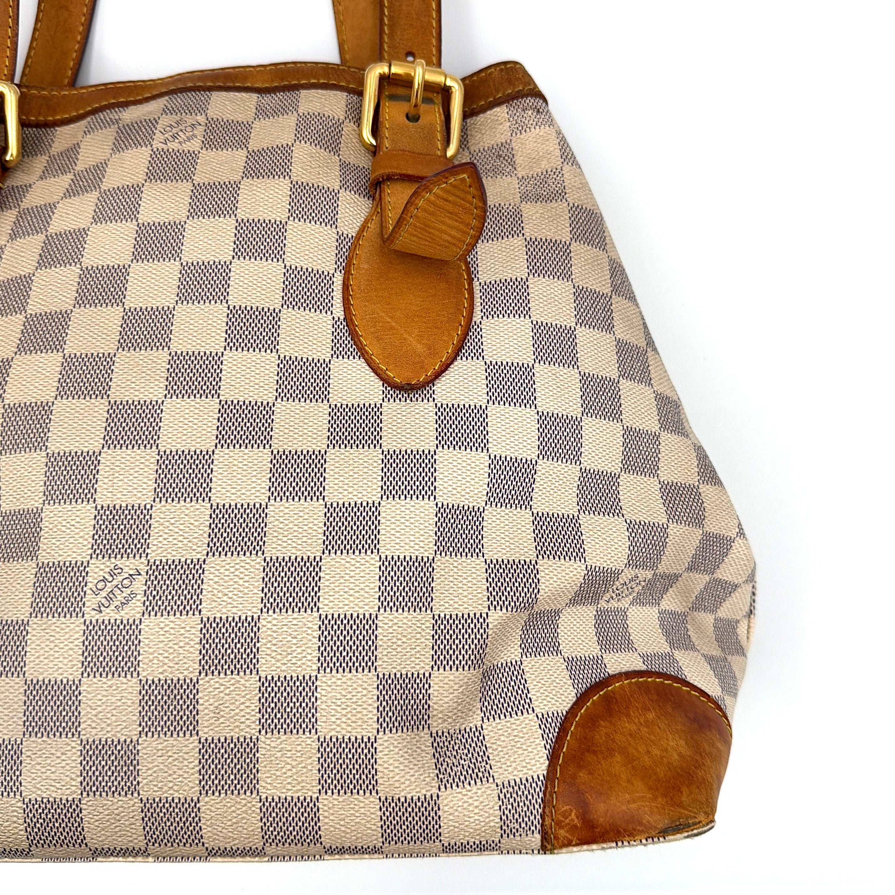 Louis Vuitton Damier Azur Hampstead MM Tote Bag