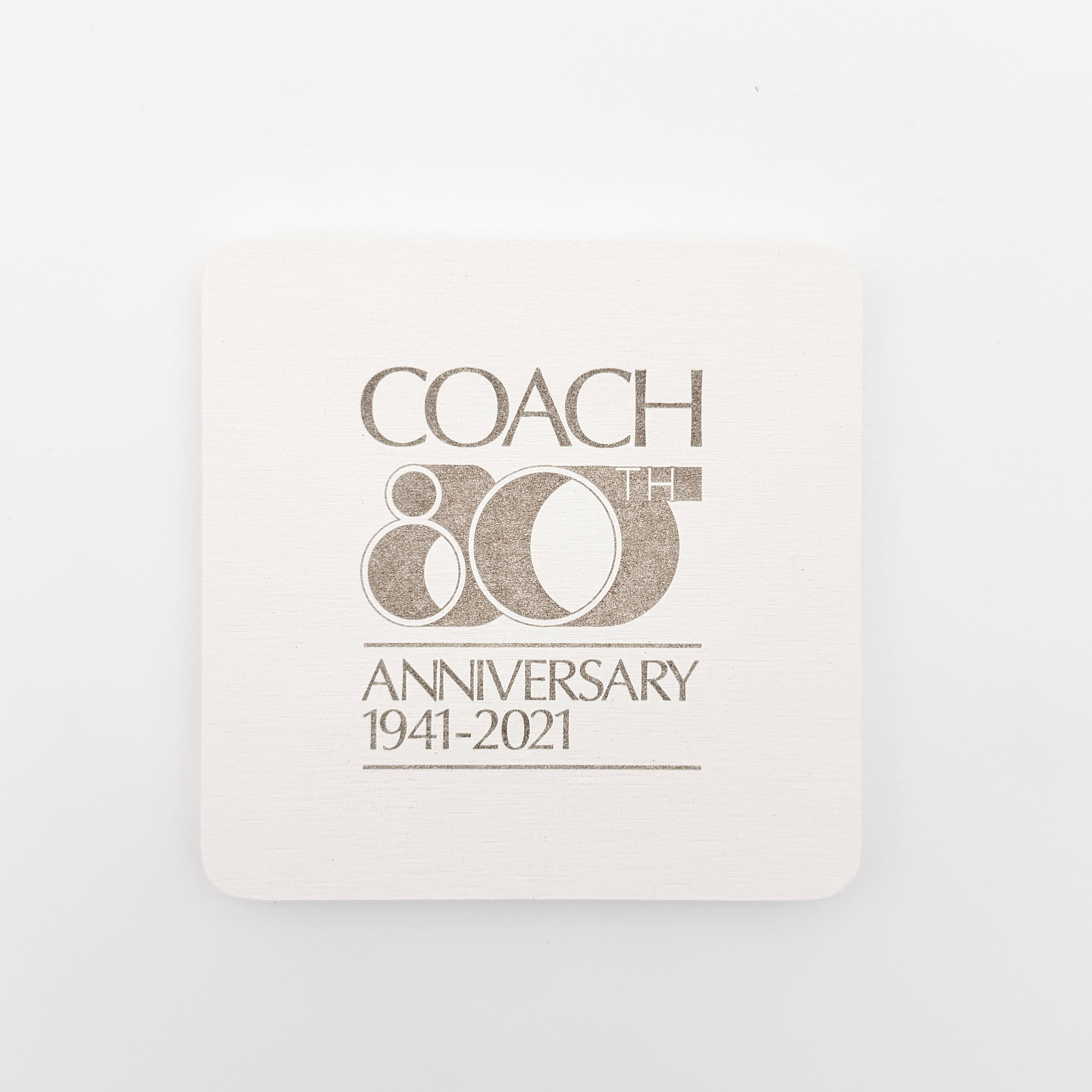 Coach 80th Anniversary Coasters White (2)