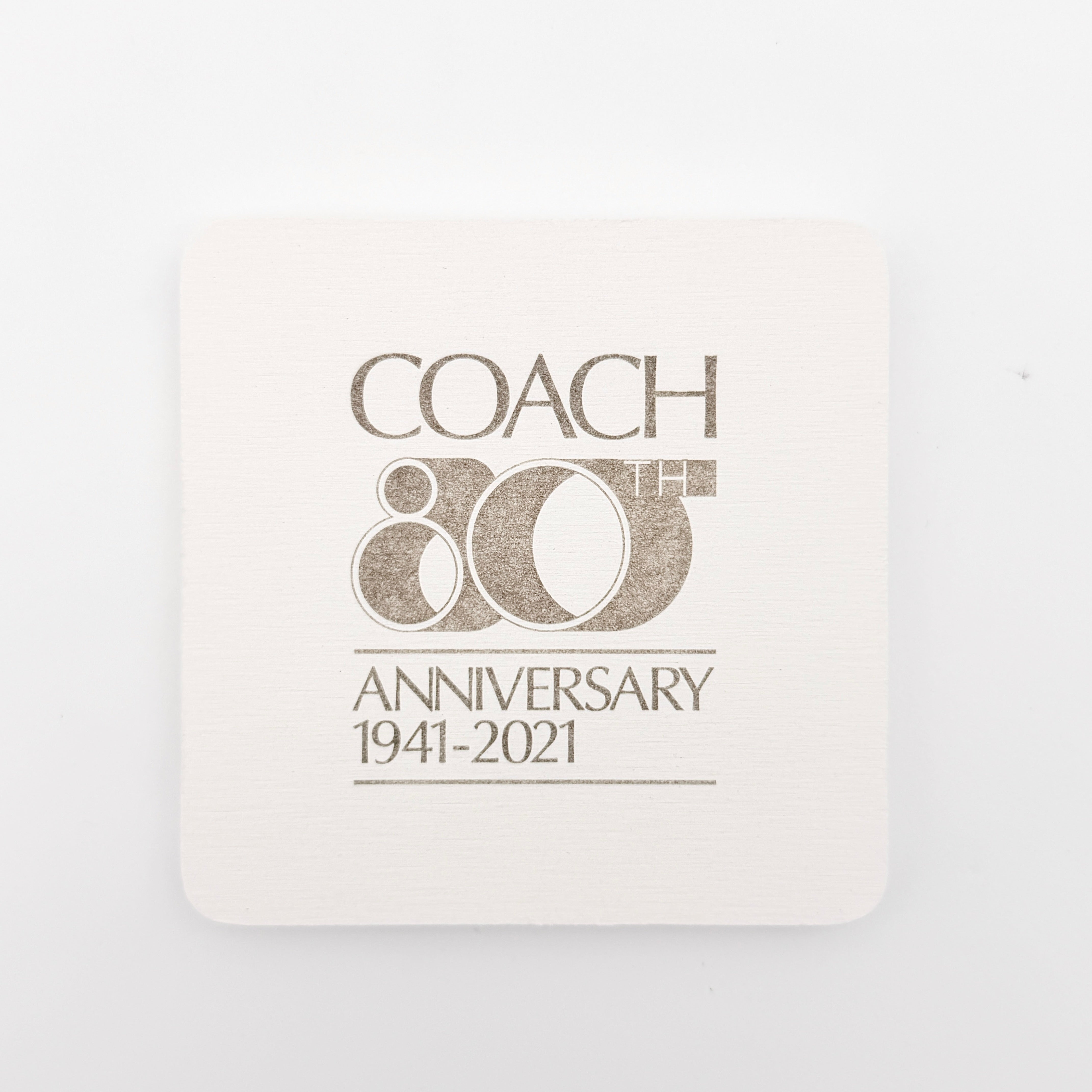 Coach 80th Anniversary Coasters White (2)