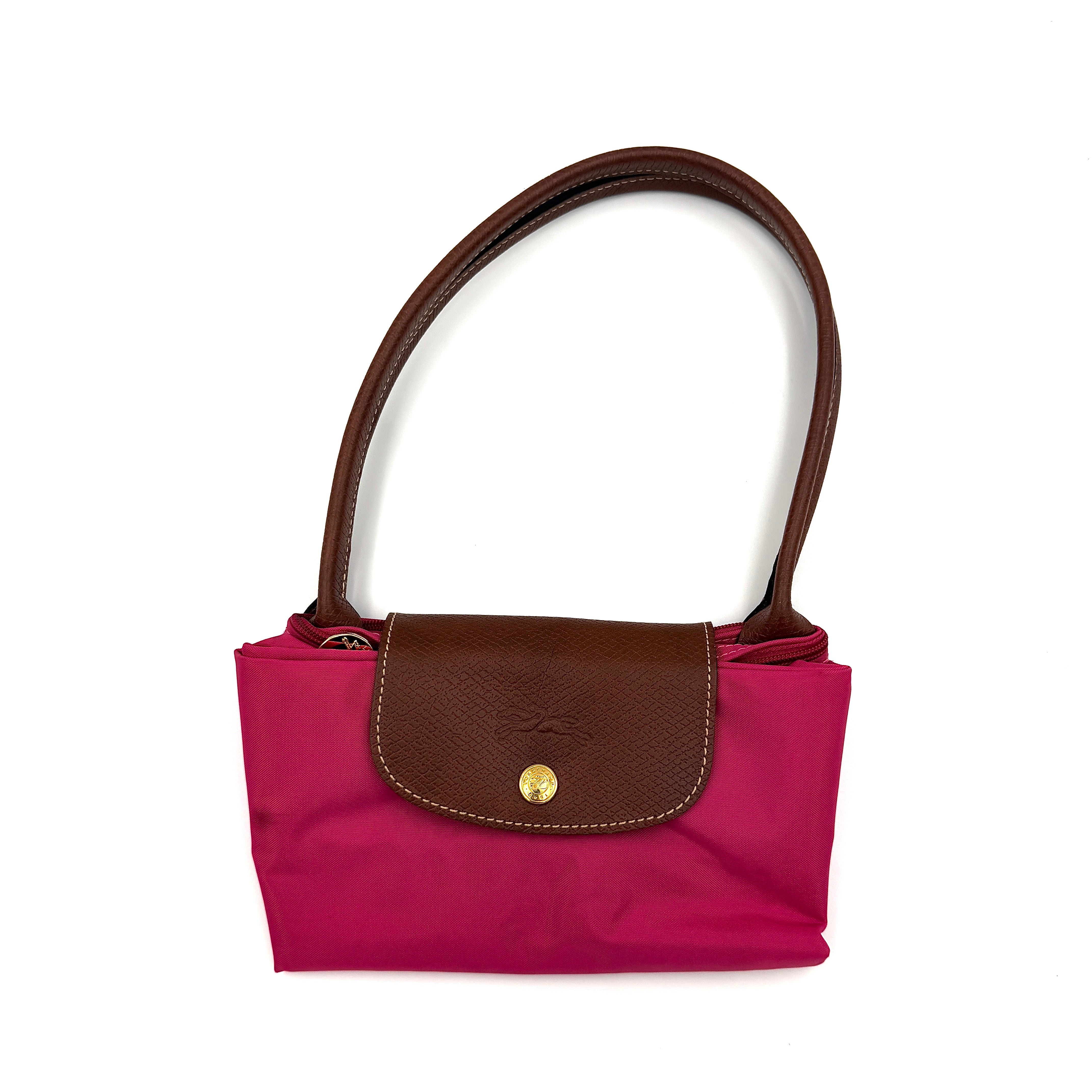 Longchamp Le Pliage Original Tote Bag Pink/Brown (Foldable)