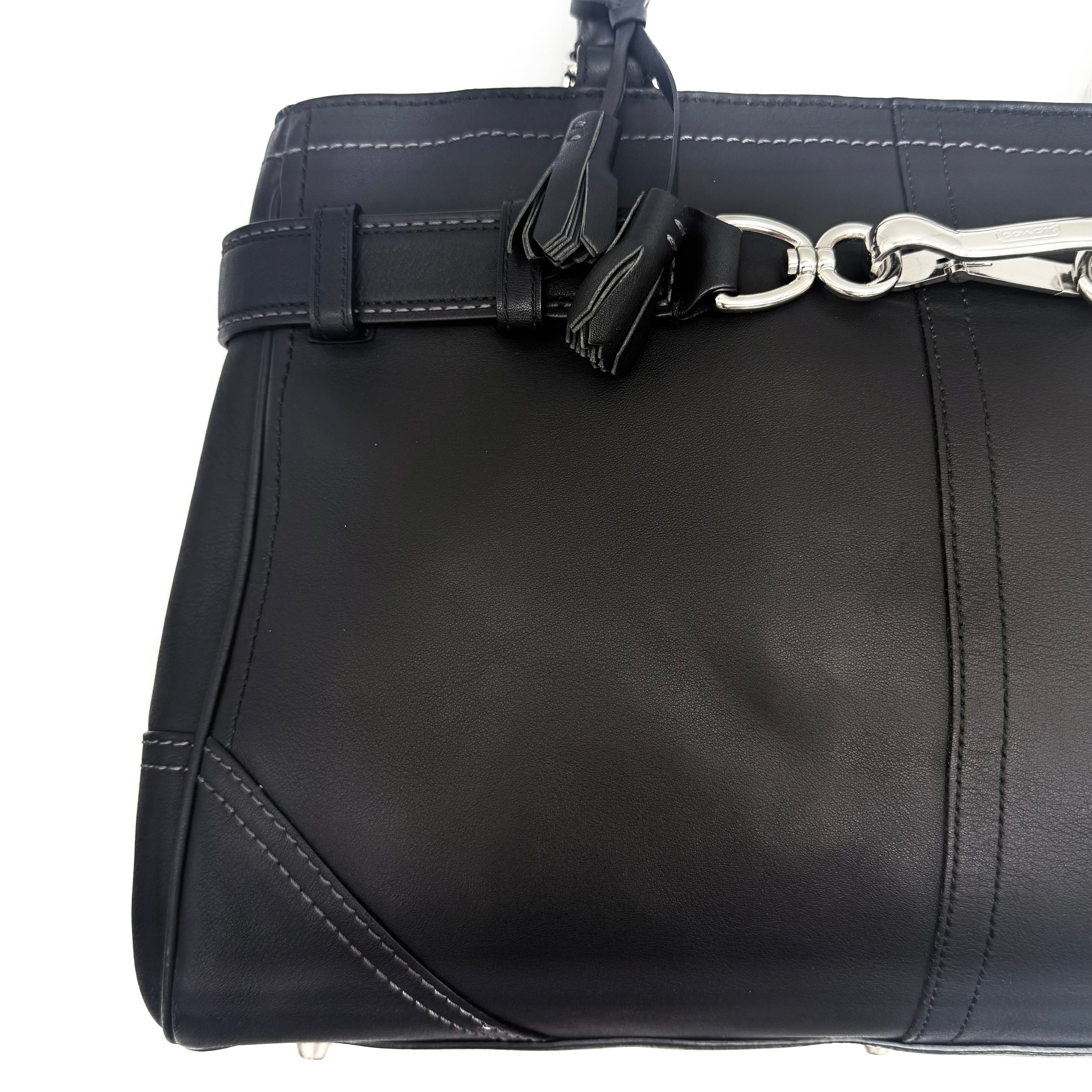 Coach Hampton Carryall Shoulder Bag Black