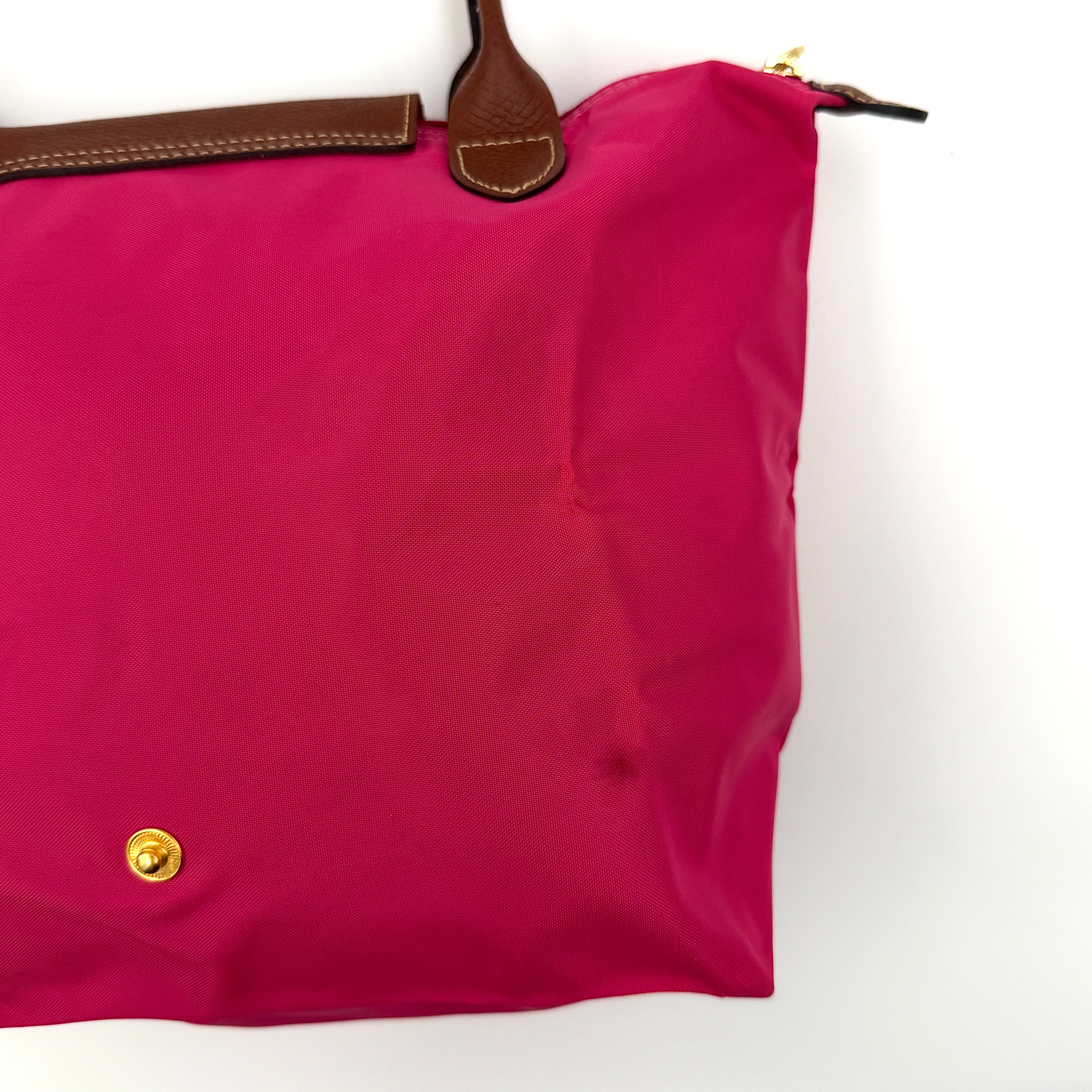 Longchamp Le Pliage Original Tote Bag Pink/Brown (Foldable)