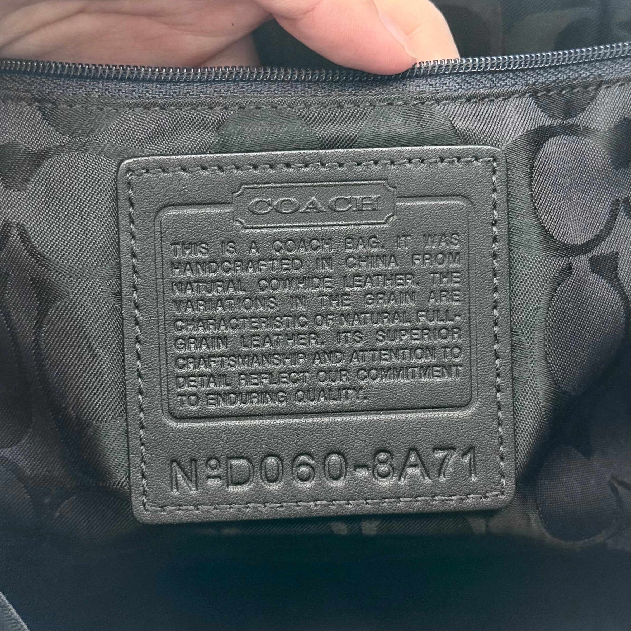Coach Hampton Carryall Shoulder Bag Black