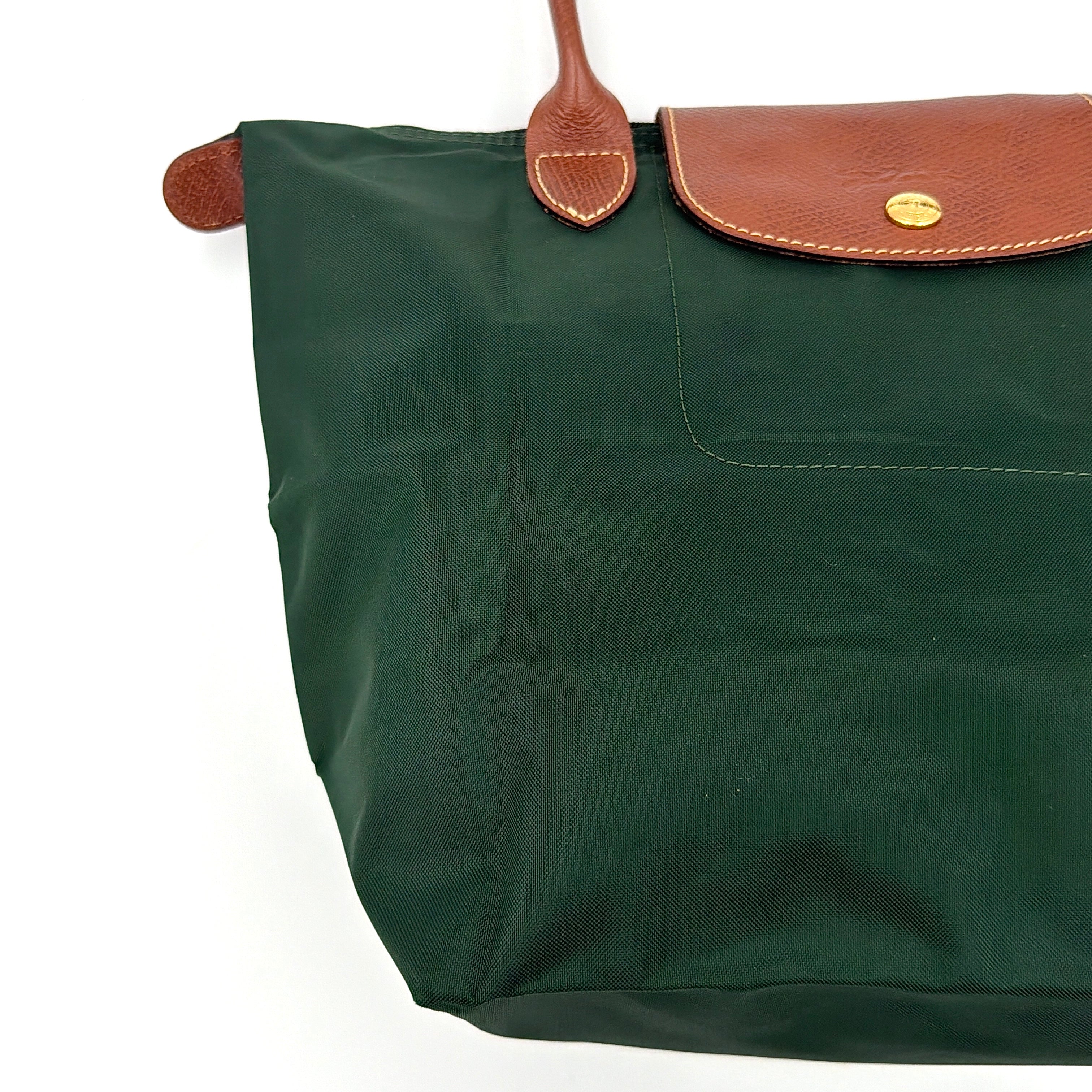 Longchamp Le Pliage Original Tote Bag Green/Brown