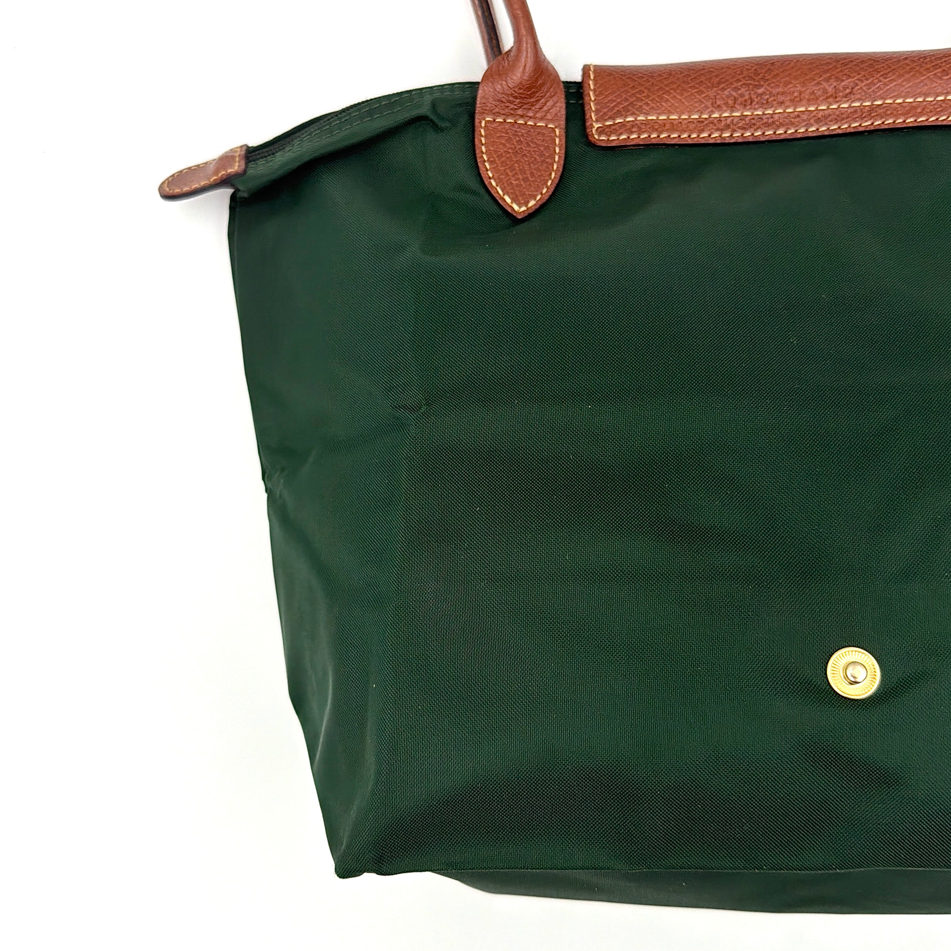 Longchamp Le Pliage Original Tote Bag Green/Brown