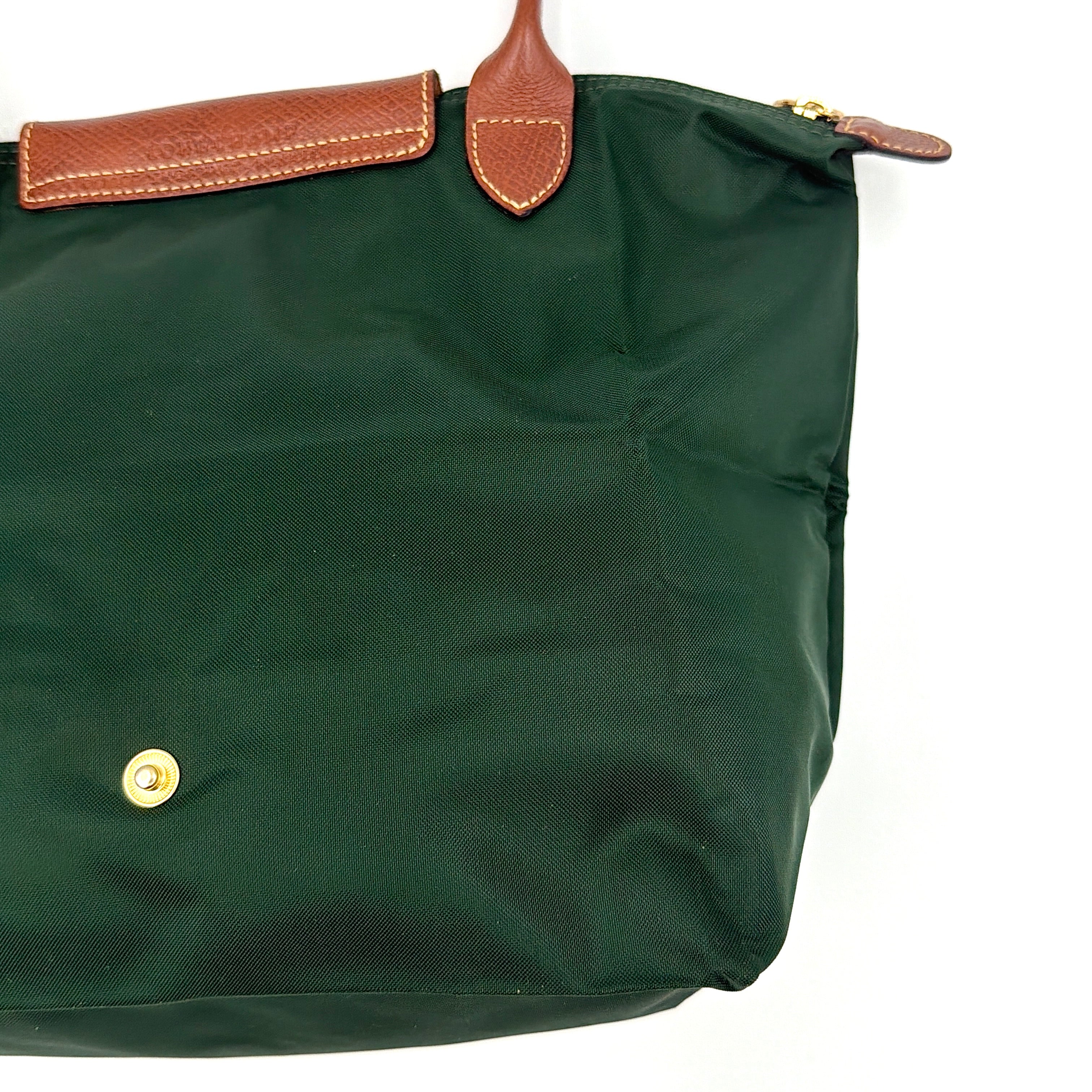 Longchamp Le Pliage Original Tote Bag Green/Brown