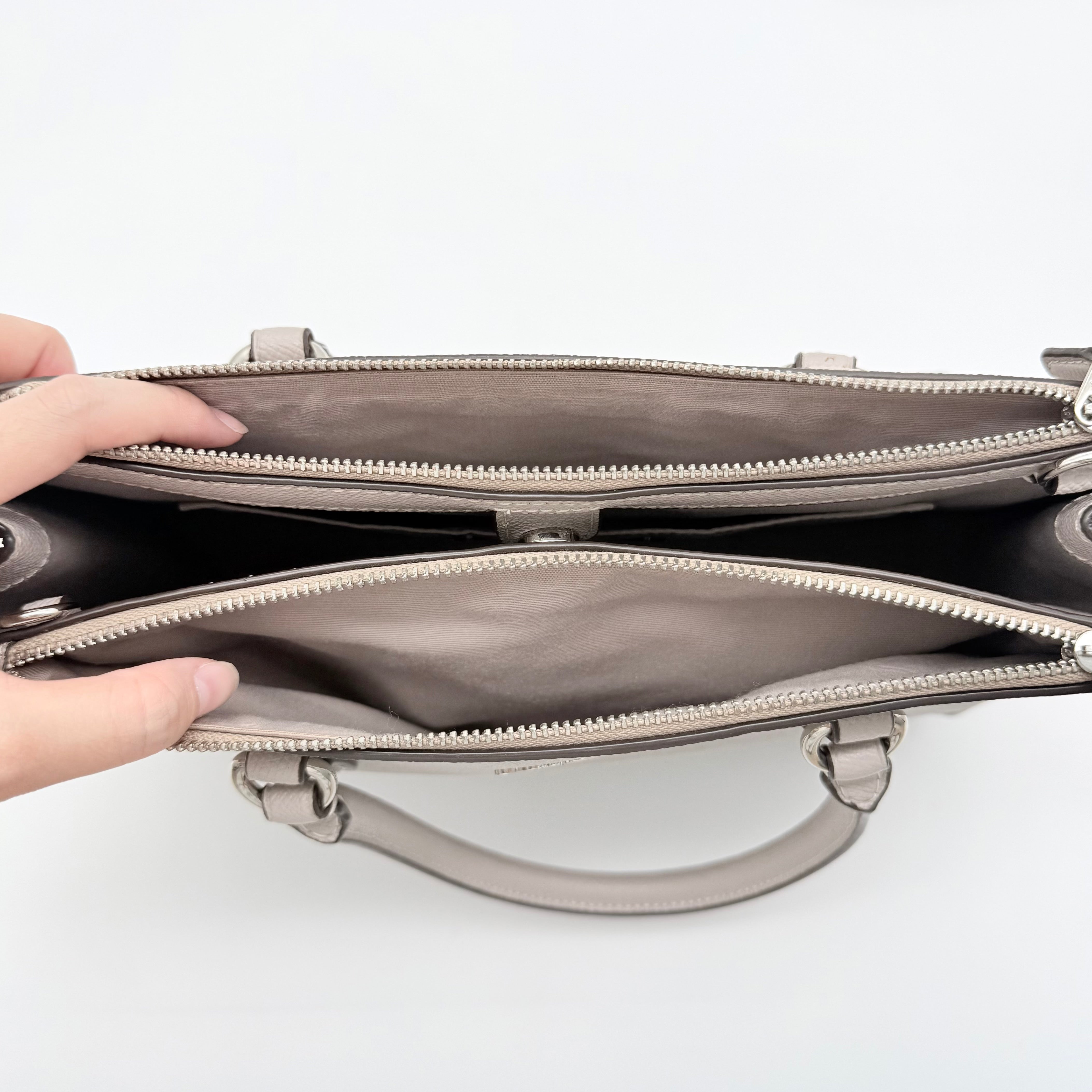 Coach 2Way Surrey Carryall Handbag Grey