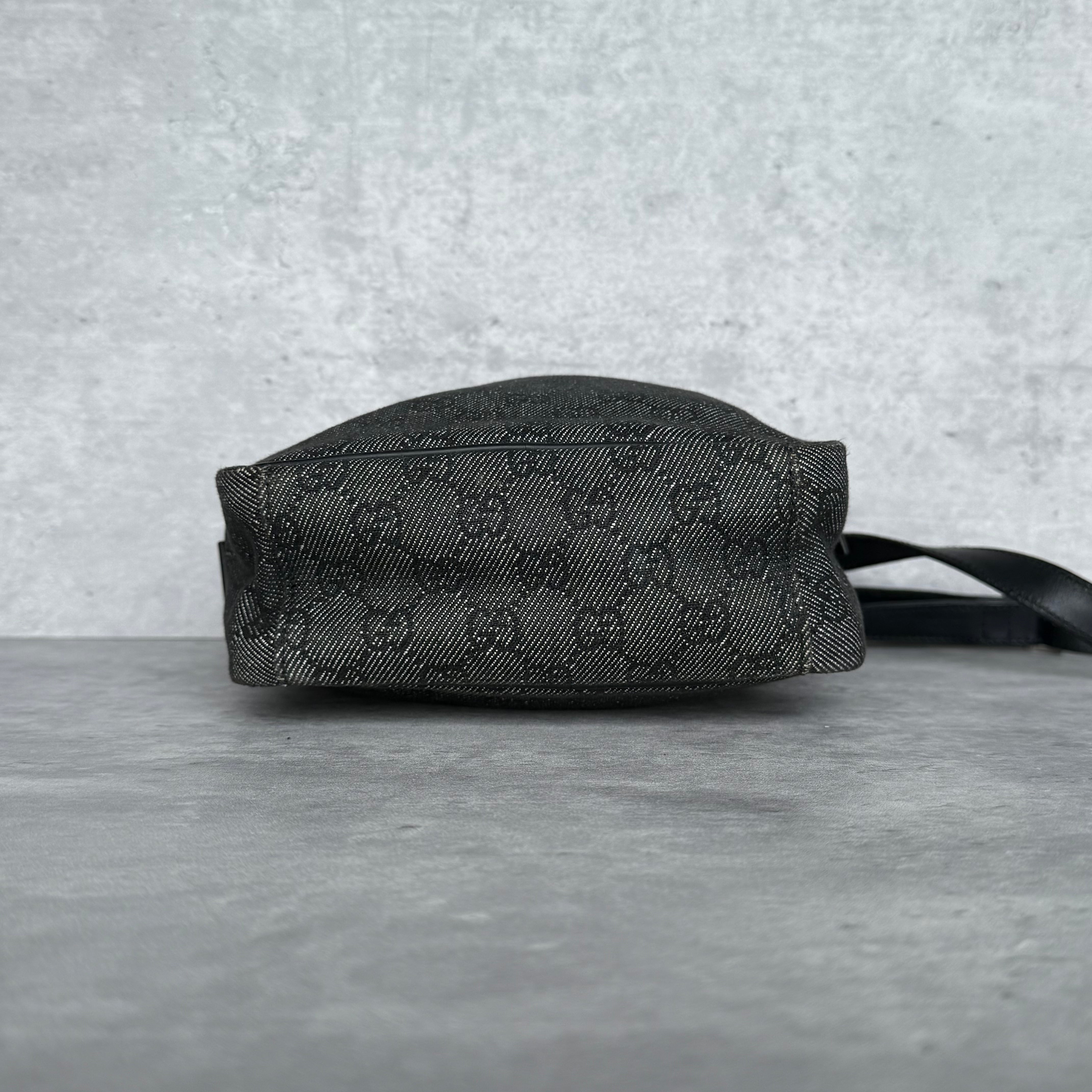 Gucci GG Monogram Crossbody Bag Black